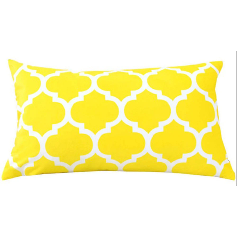 Pack of 2 Geometric Polyester Blend Lumbar Throw Pillow covers size 12"x20" (Covers Only) - Image 5