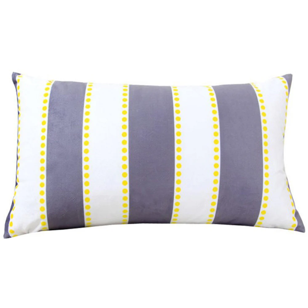 Pack of 2 Geometric Polyester Blend Lumbar Throw Pillow covers size 12"x20" (Covers Only) - Image 7
