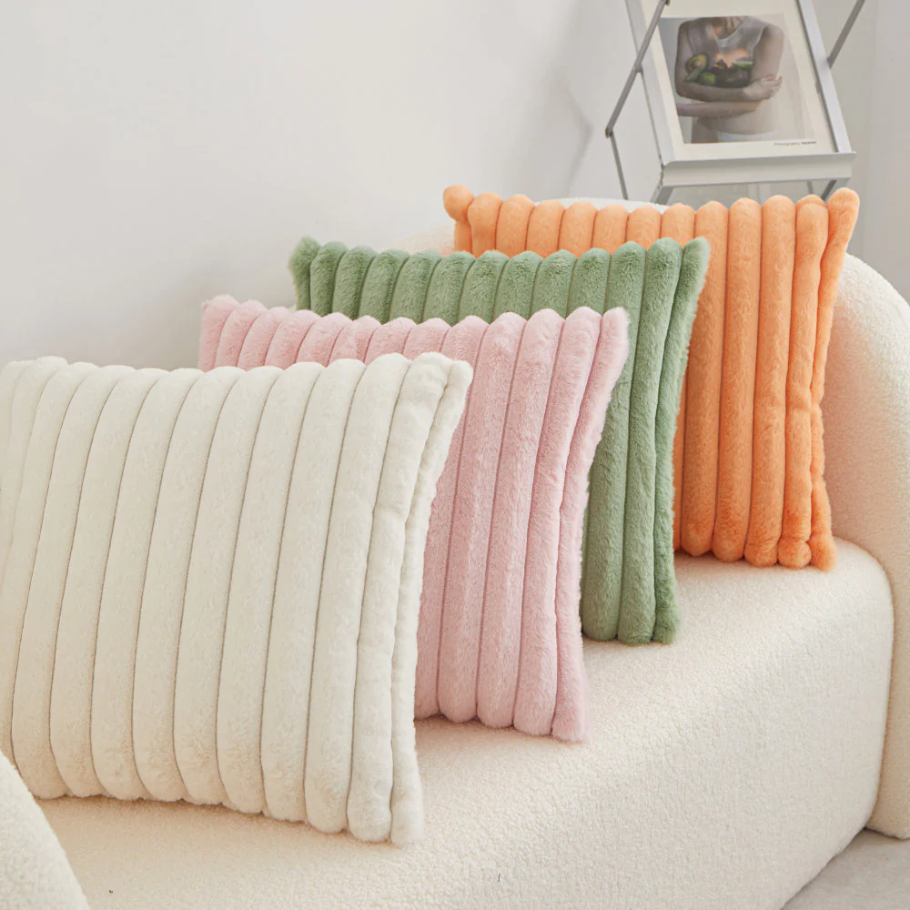 Pack of 2 Polyester Blend Square Throw Pillows & 450g Insert reversible sides, removable cover size 18x18 inch - Image 13