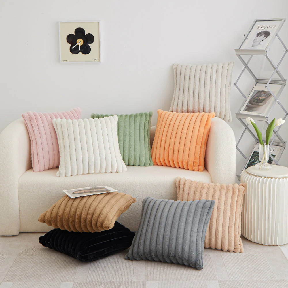 Pack of 2 Polyester Blend Square Throw Pillows & 450g Insert reversible sides, removable cover size 18x18 inch - Image 17