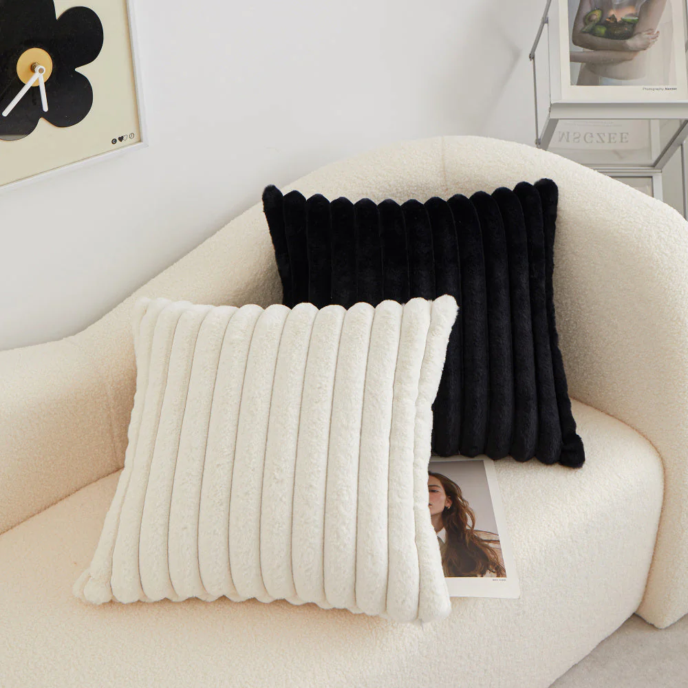 Pack of 2 Polyester Blend Square Throw Pillows & 450g Insert reversible sides, removable cover size 18x18 inch - Image 28