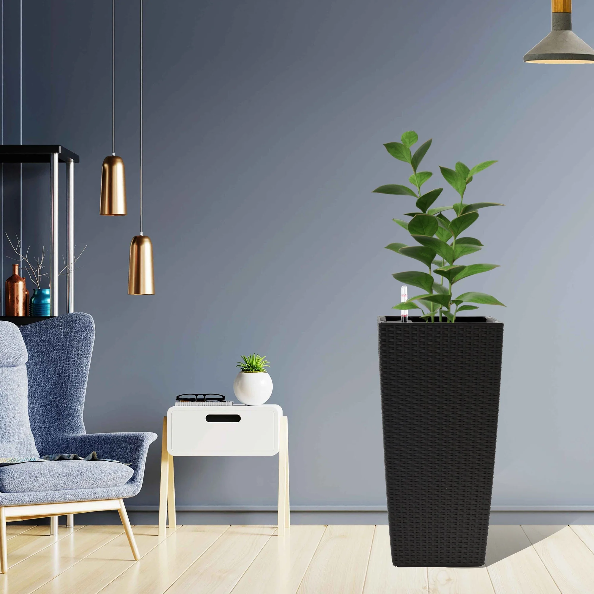 Pack of 2 Square Planters with Automatic Watering System - Image 12