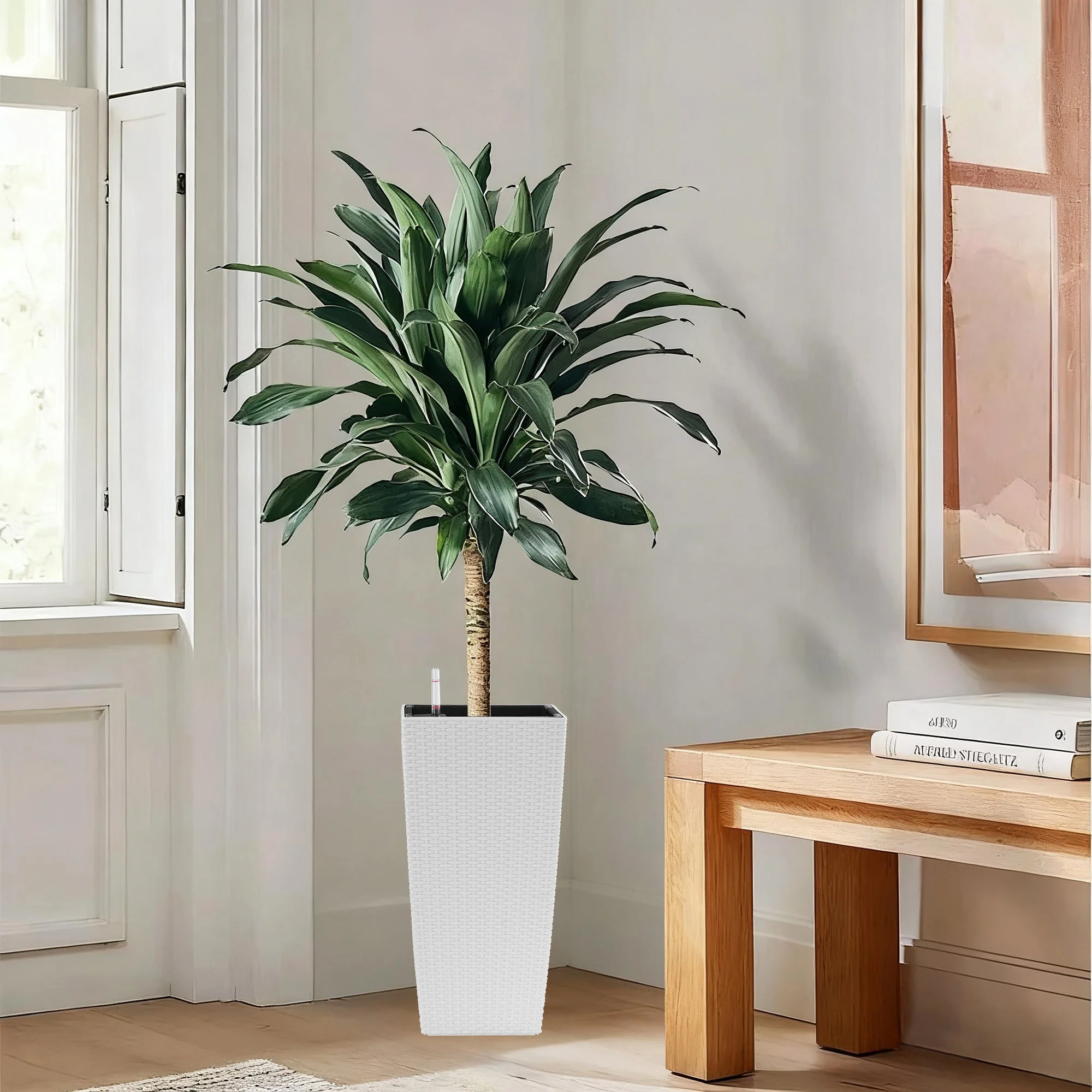 Pack of 2 Square Planters with Automatic Watering System - 22 Inch - Image 9