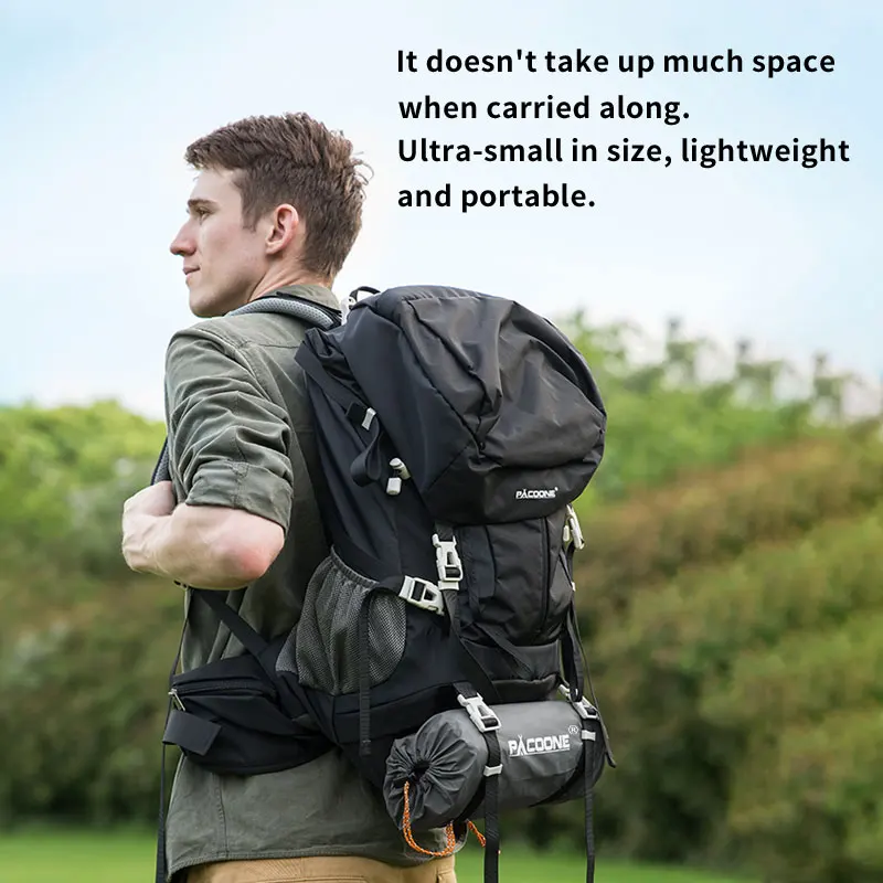 PACOONE Inflatable Camping Mattress with Pillow Ultralight Air Sleeping Pad Pump - Image 4
