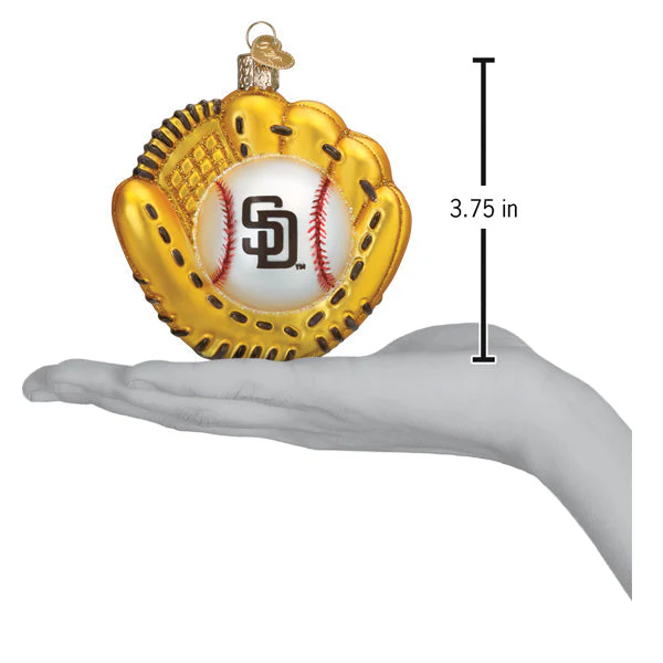 Padres Baseball Mitt Ornament - Image 5