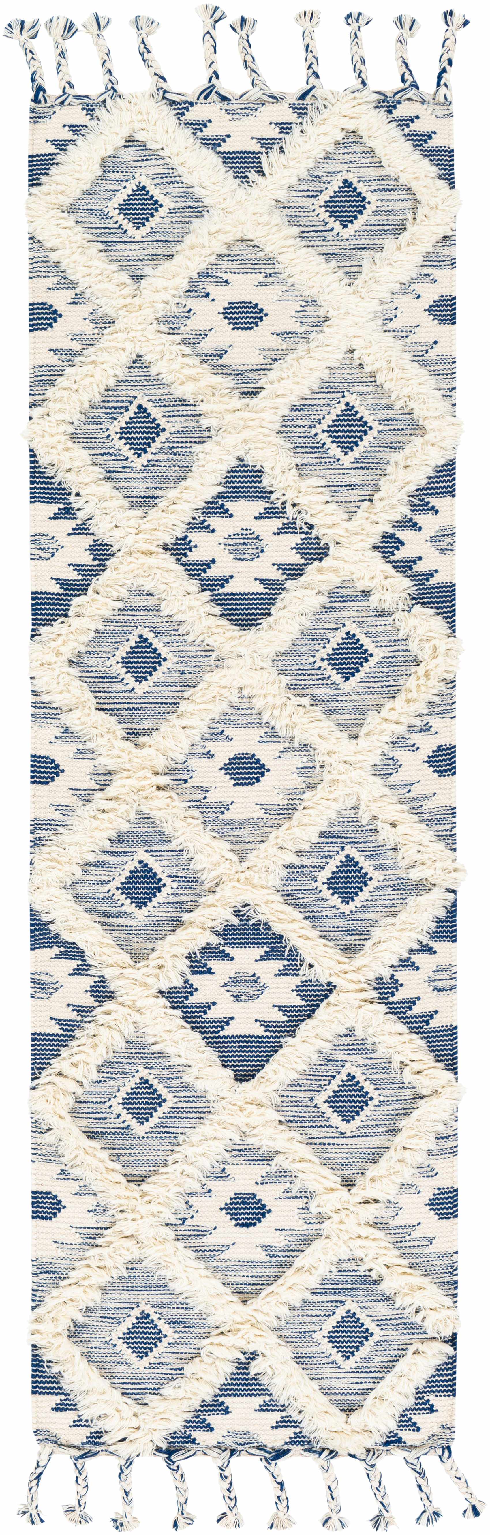 Painesdale Blue/White Wool Carpet - Clearance - Image 9