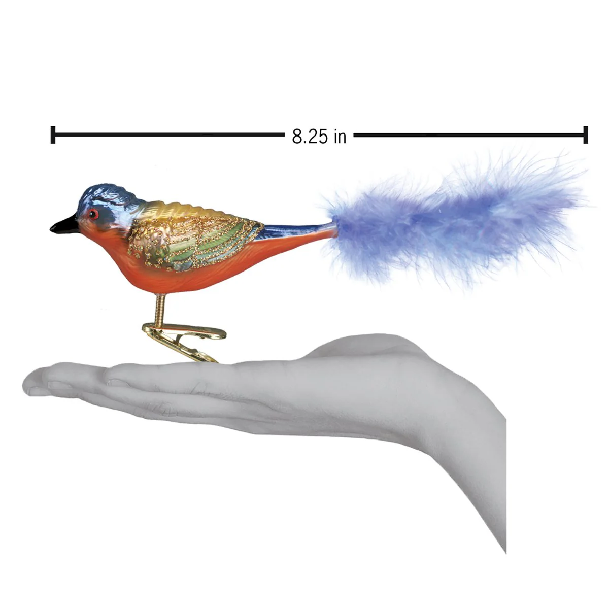 Painted Bunting Ornament - Image 4
