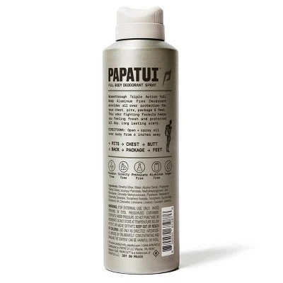 Papatui Men's Body Deodorant Spray Sandalwood Suede 5oz - Imperfect Container - Image 11