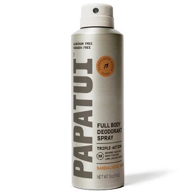 Papatui Men's Body Deodorant Spray Sandalwood Suede 5oz - Imperfect Container - Image 2