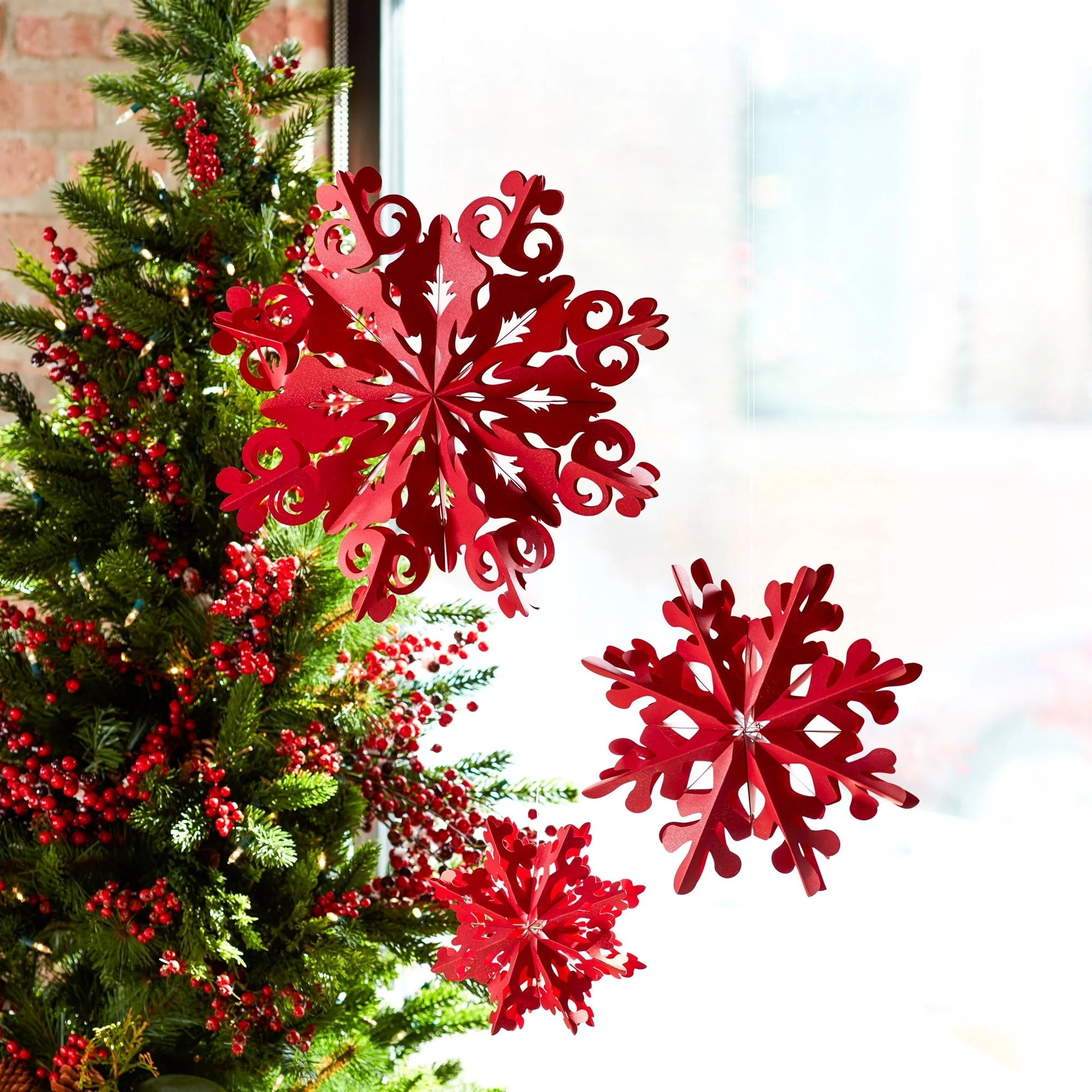 Paper Snowflake Ornament (Set of 6) - Image 4