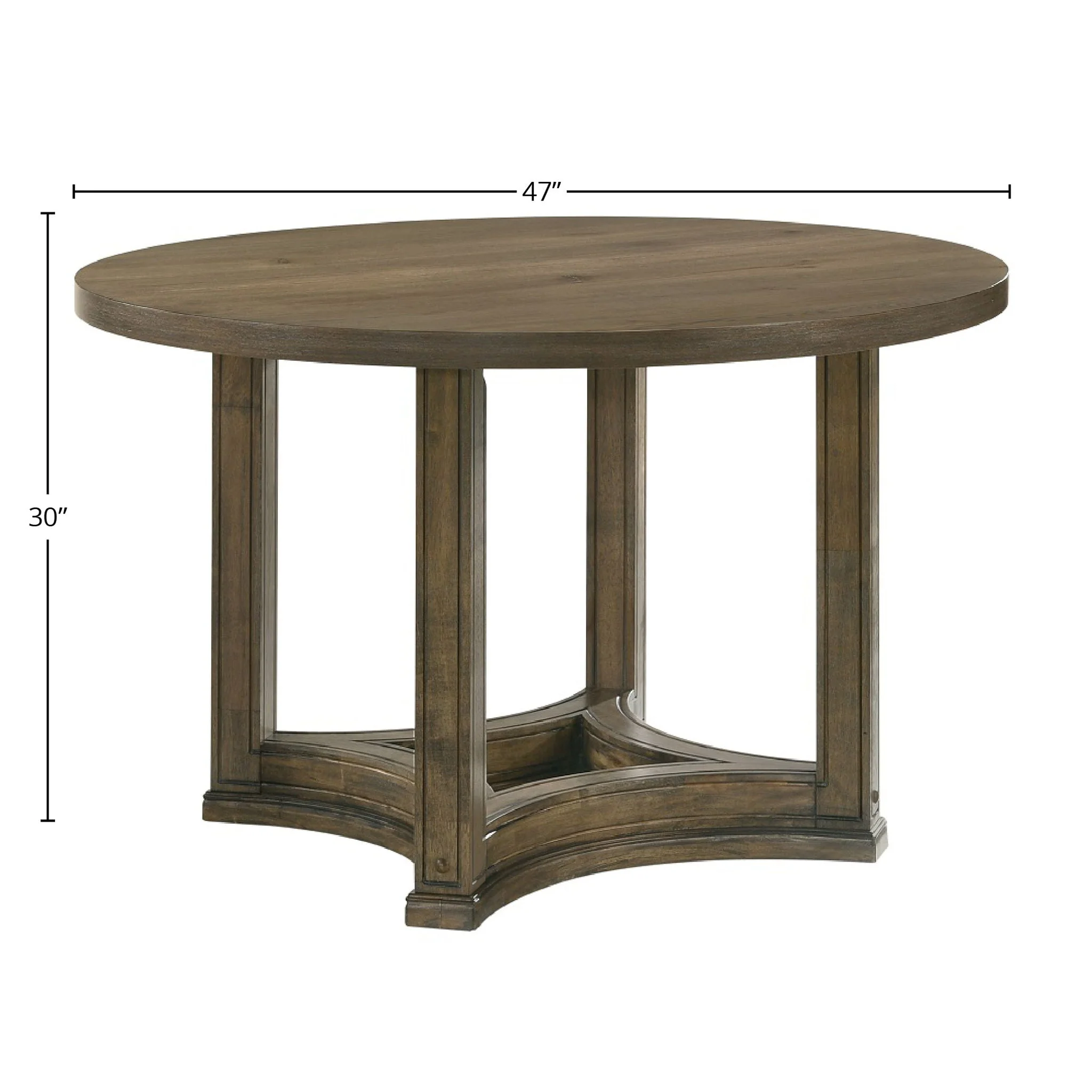 Parfield - 5 Pieces Round Dining Room Set - Light Brown / Oak - Image 2