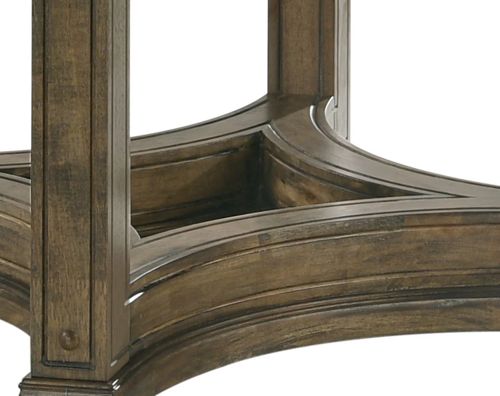 Parfield - 5 Pieces Round Dining Room Set - Light Brown / Oak - Image 3