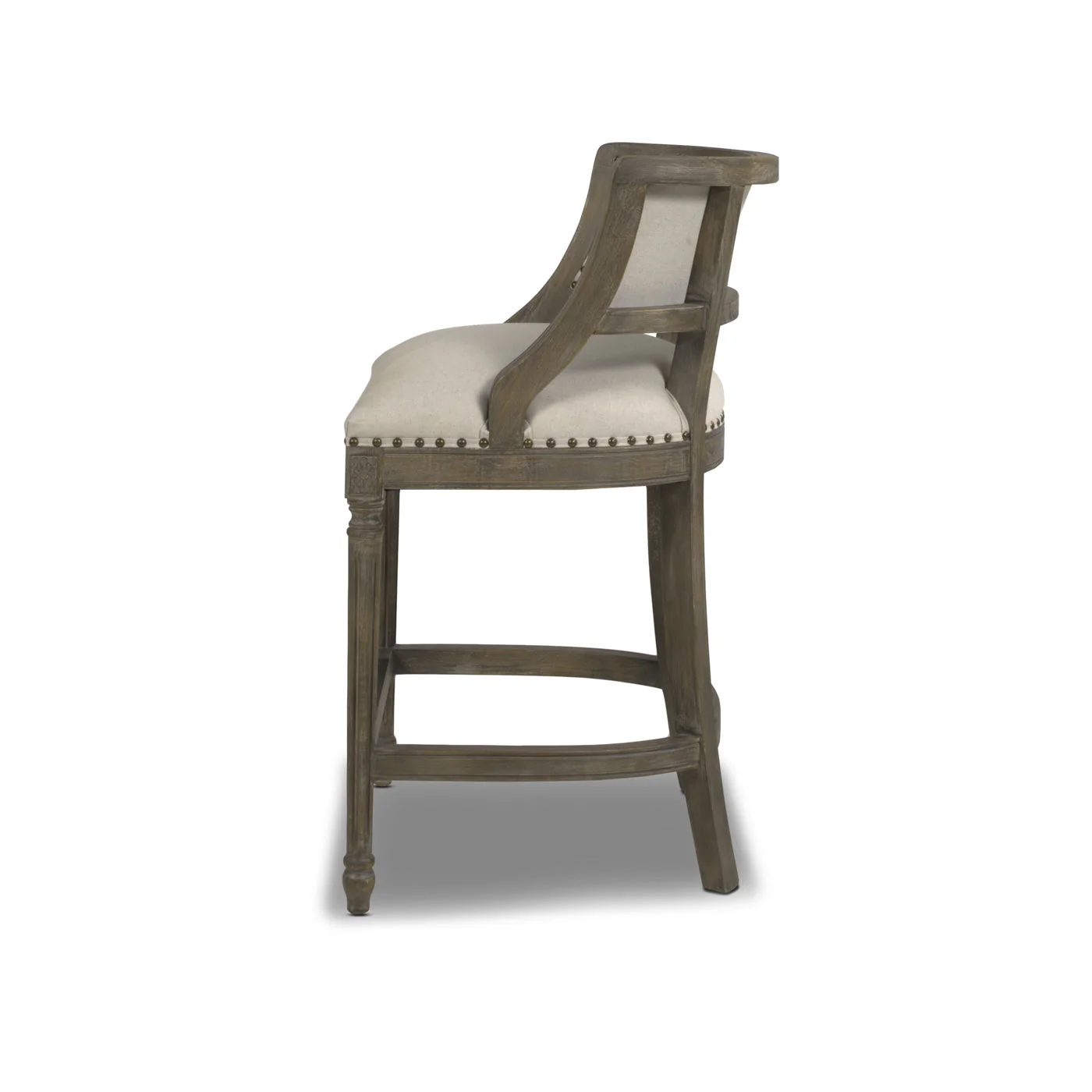 Paris 26.5' Farmhouse Counter Height Bar Stool with Backrest - Image 12