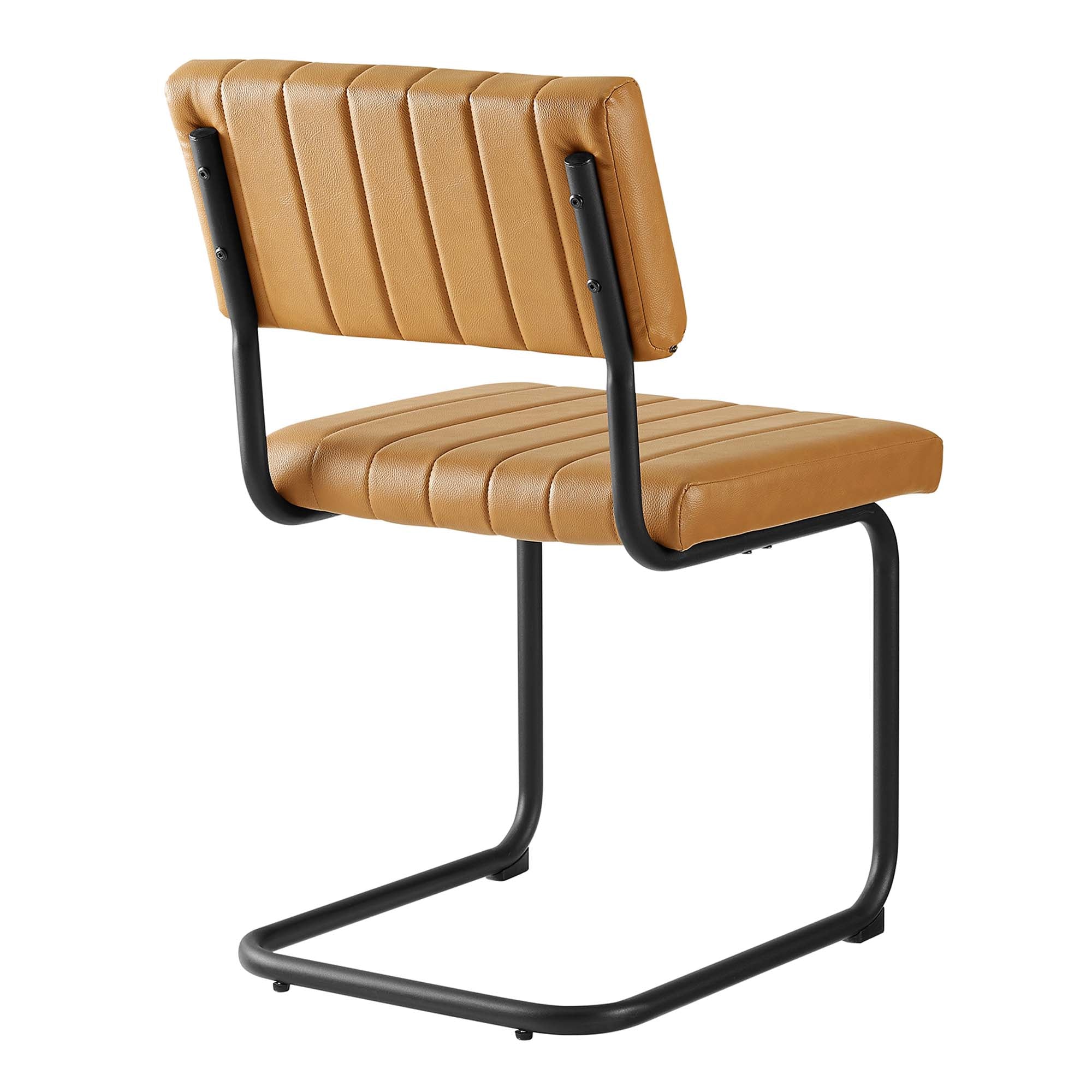Parity Vegan Leather Dining Side Chairs Set of 2 by Modway - Image 5