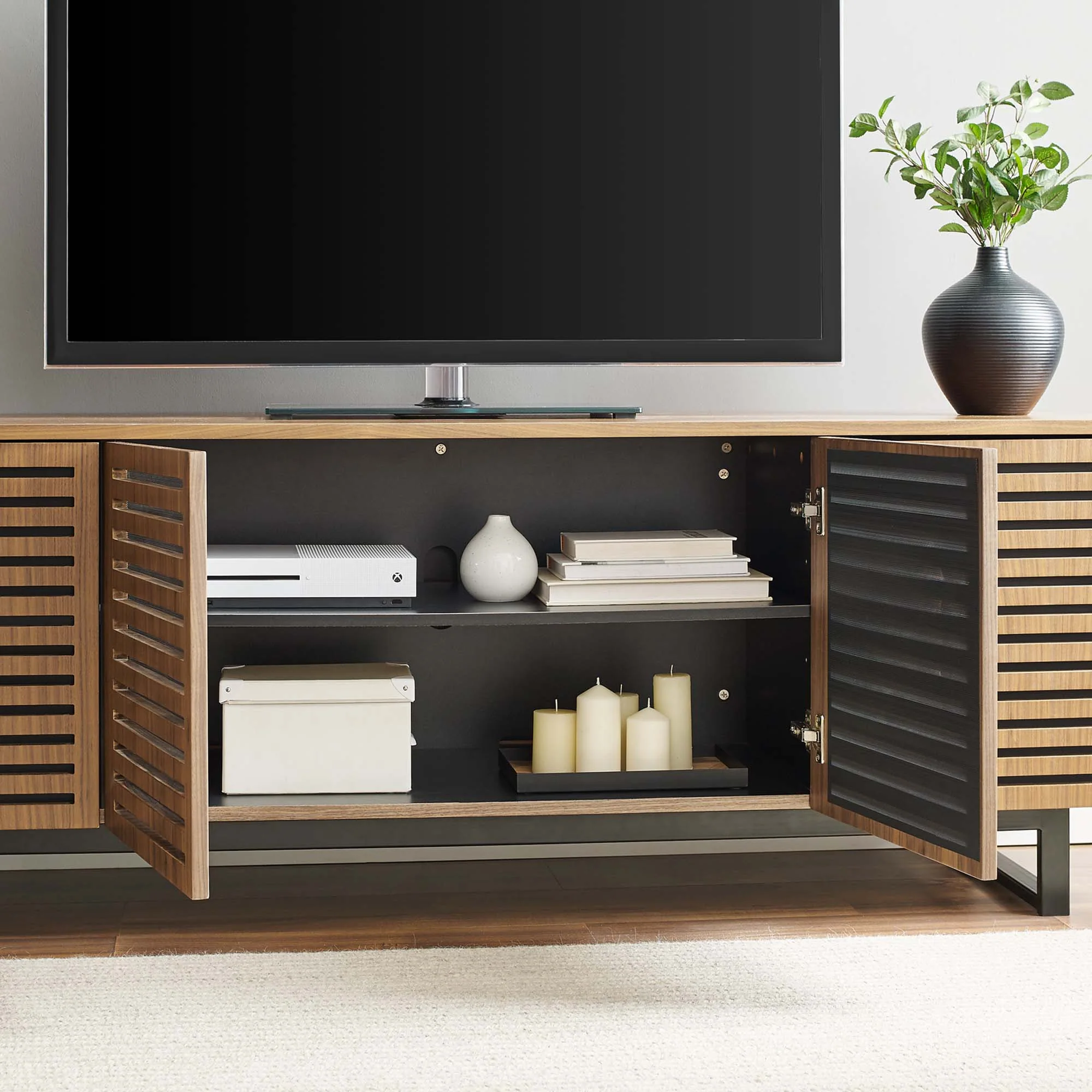Parker 73" Walnut TV Stand by Modway - Image 7