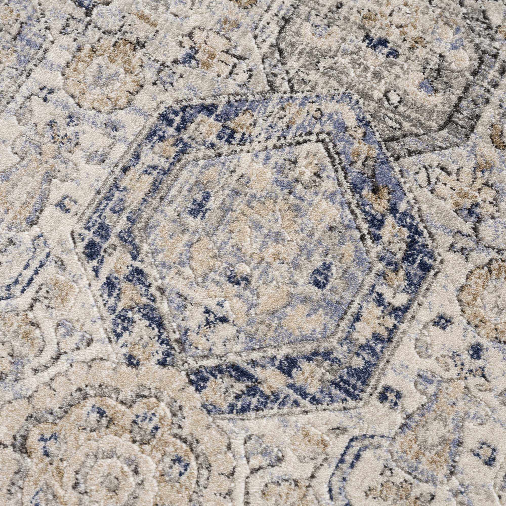 Parkerfield Cream & Blue Area Rug - Image 12
