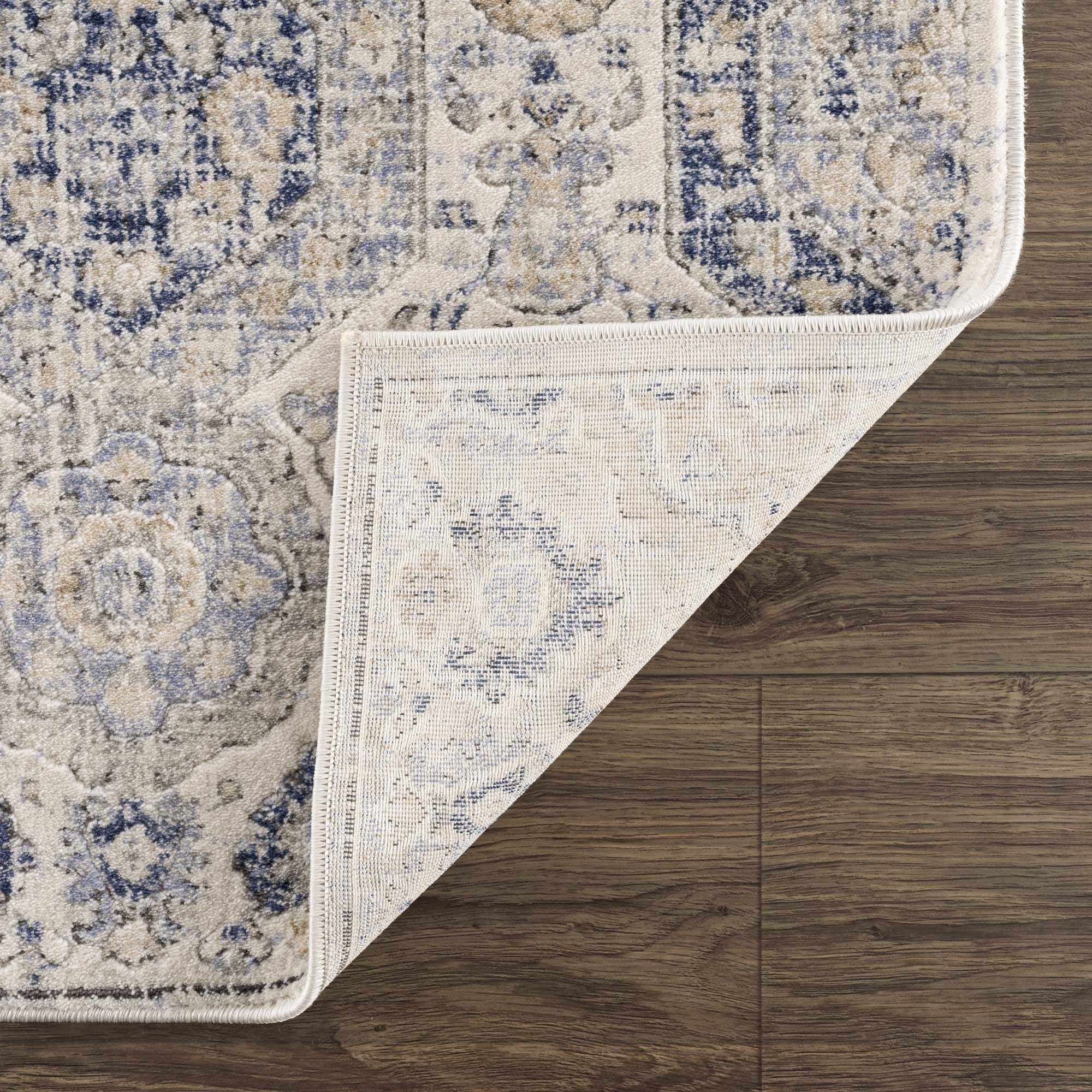 Parkerfield Cream & Blue Area Rug - Image 6