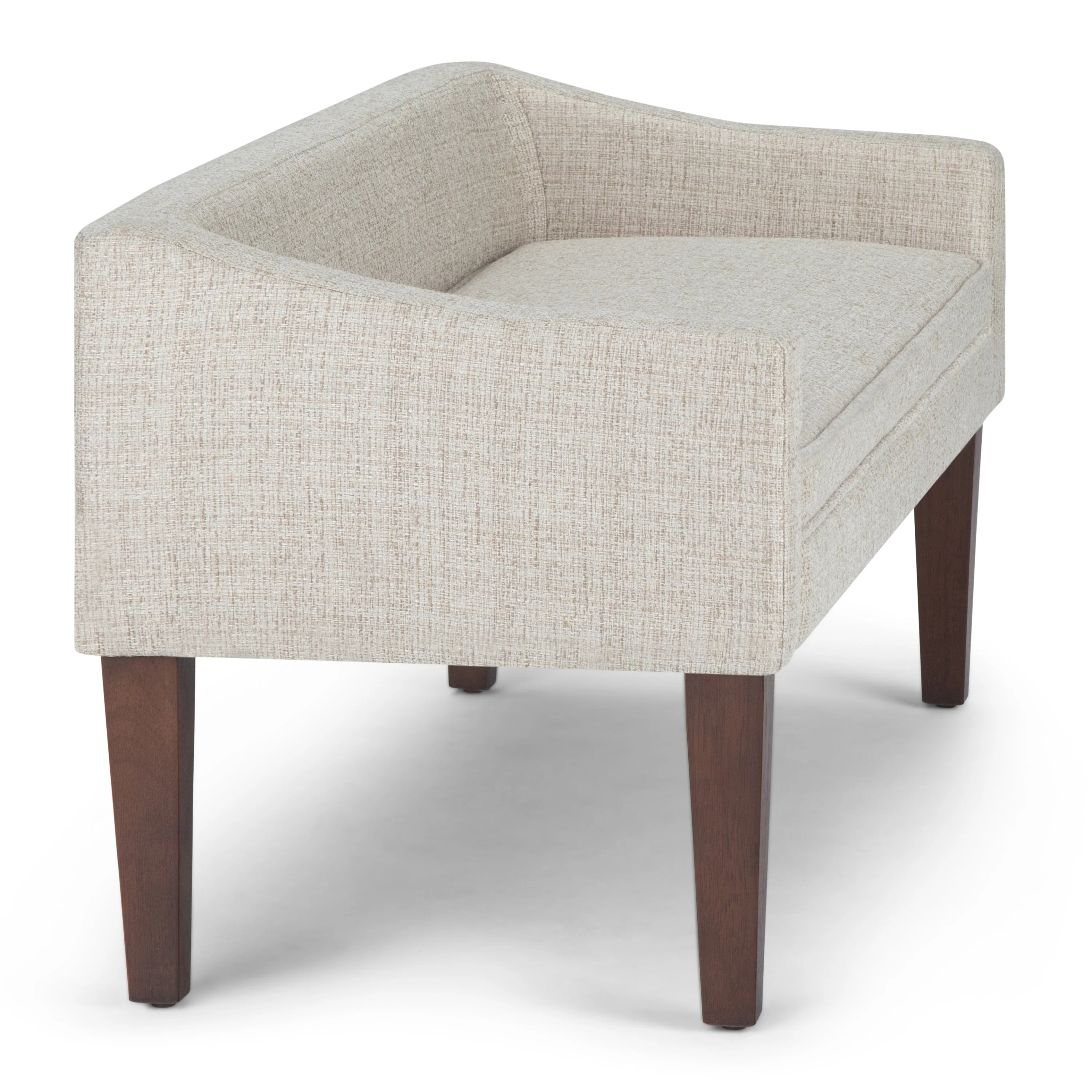 Parris Upholstered Bench - Platinum - Image 7