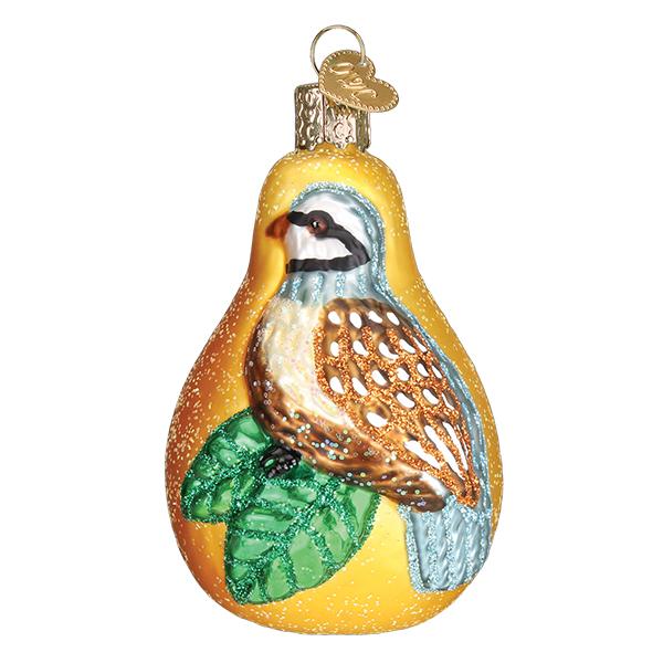 Partridge In A Pear Ornament by Old World Christmas - Image 5