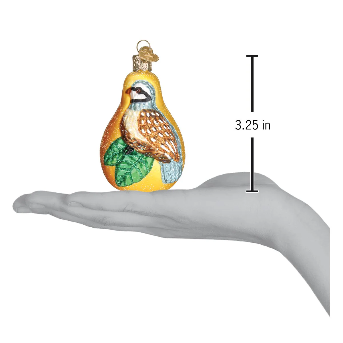 Partridge In A Pear Ornament by Old World Christmas - Image 6