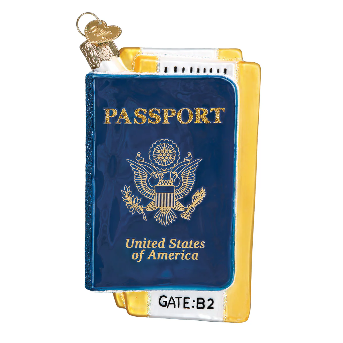 Passport Ornament by Old World Christmas - Image 3