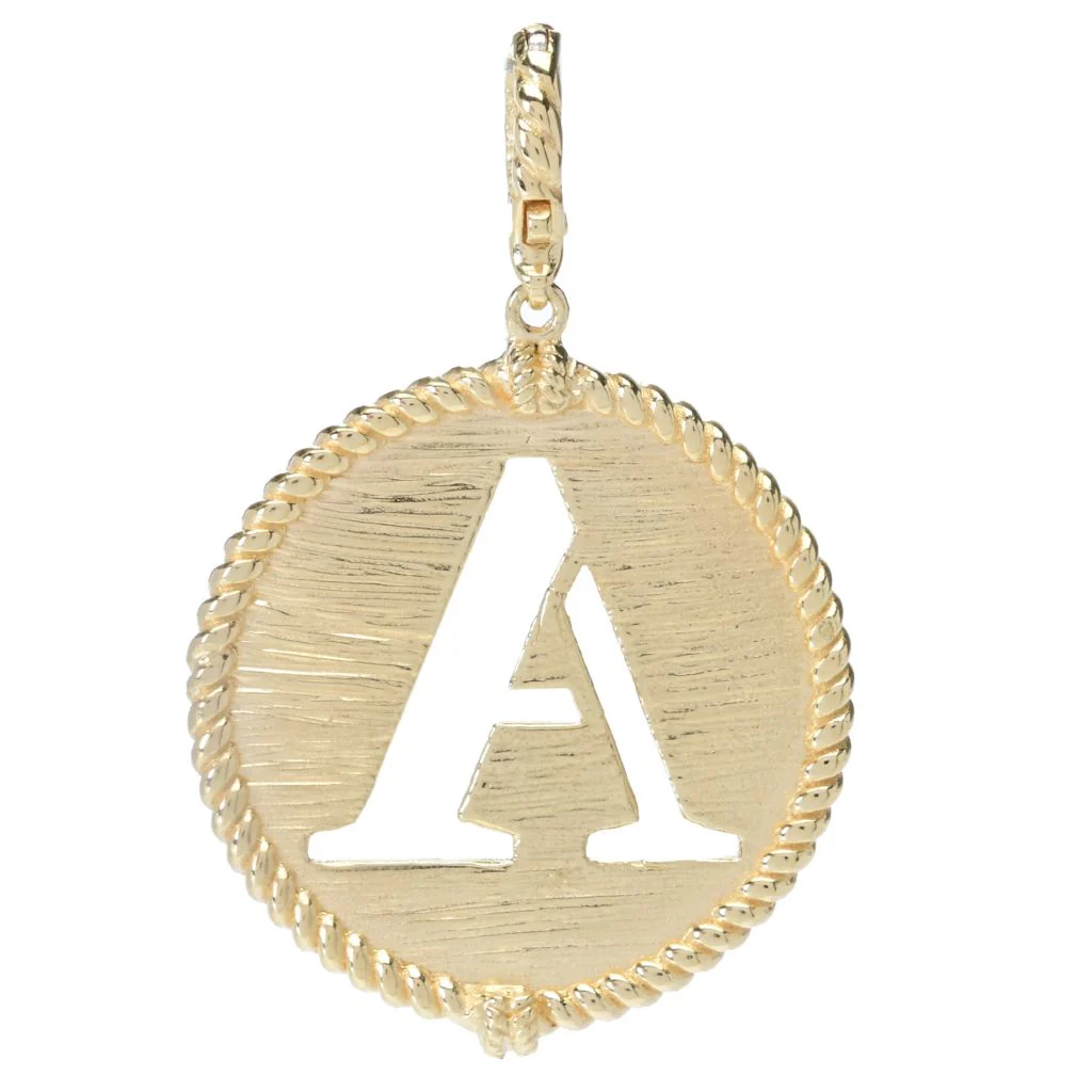 Passport to Turkey Gold Plated Choice of Cutout Initial Enhancer Pendant - Image 2