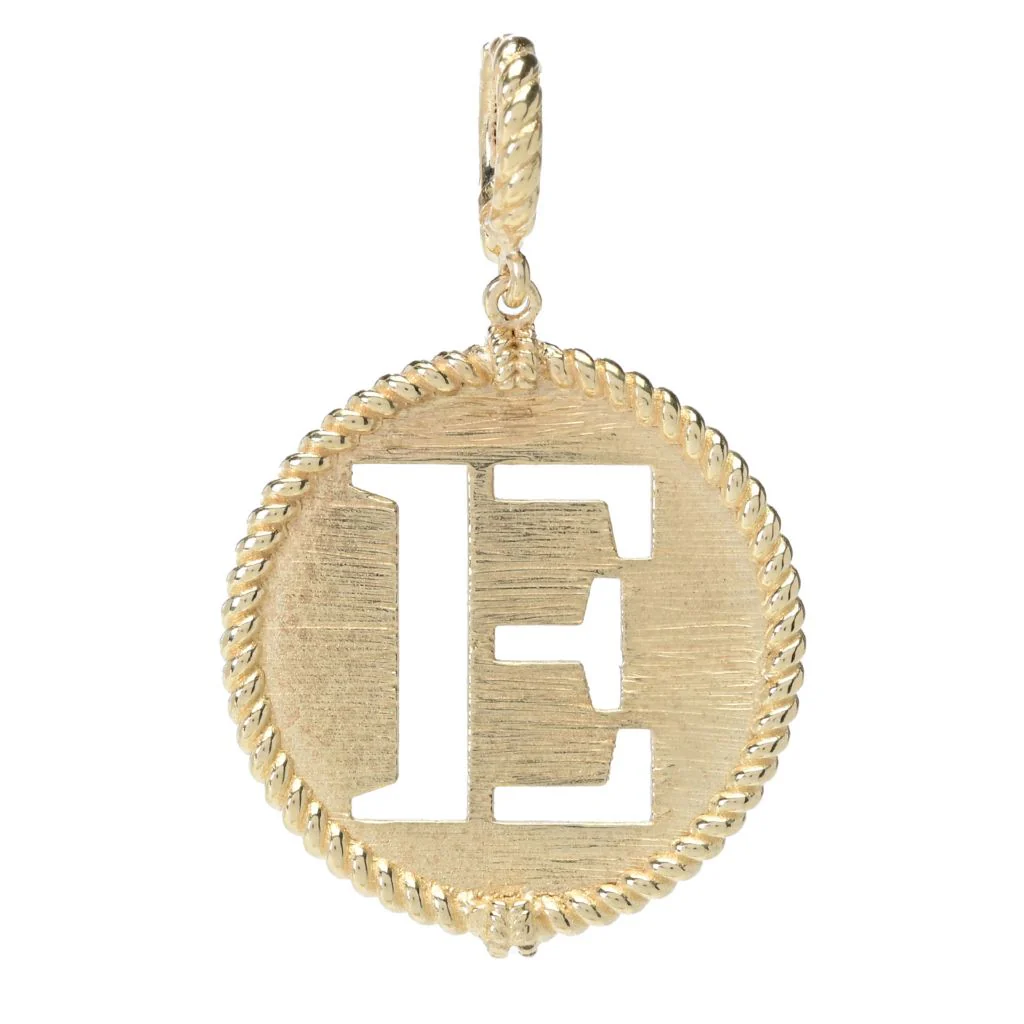Passport to Turkey Gold Plated Choice of Cutout Initial Enhancer Pendant - Image 21