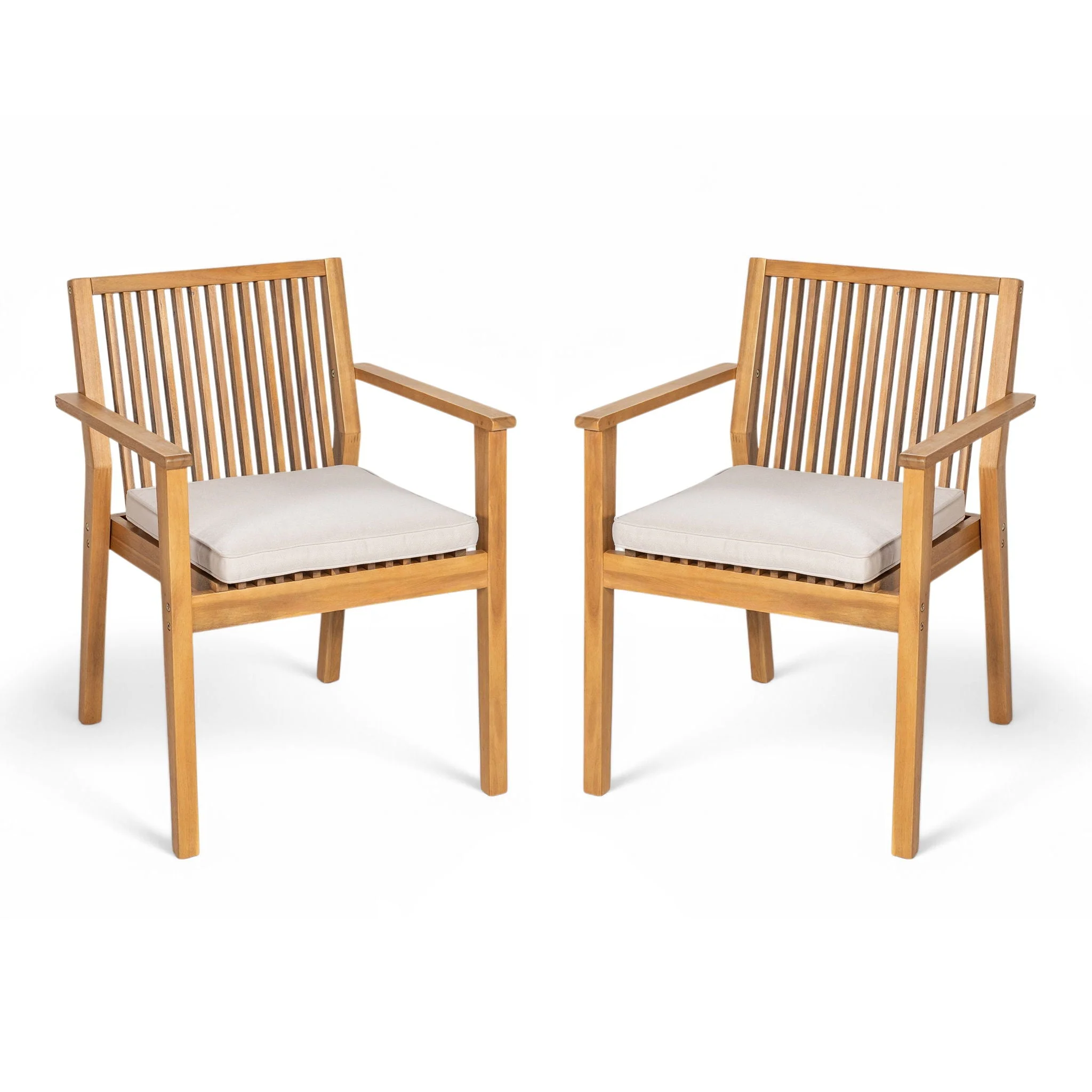 Patio Dining Chair, Comfortable Waterproof Seating (Set of 2) - Image 2