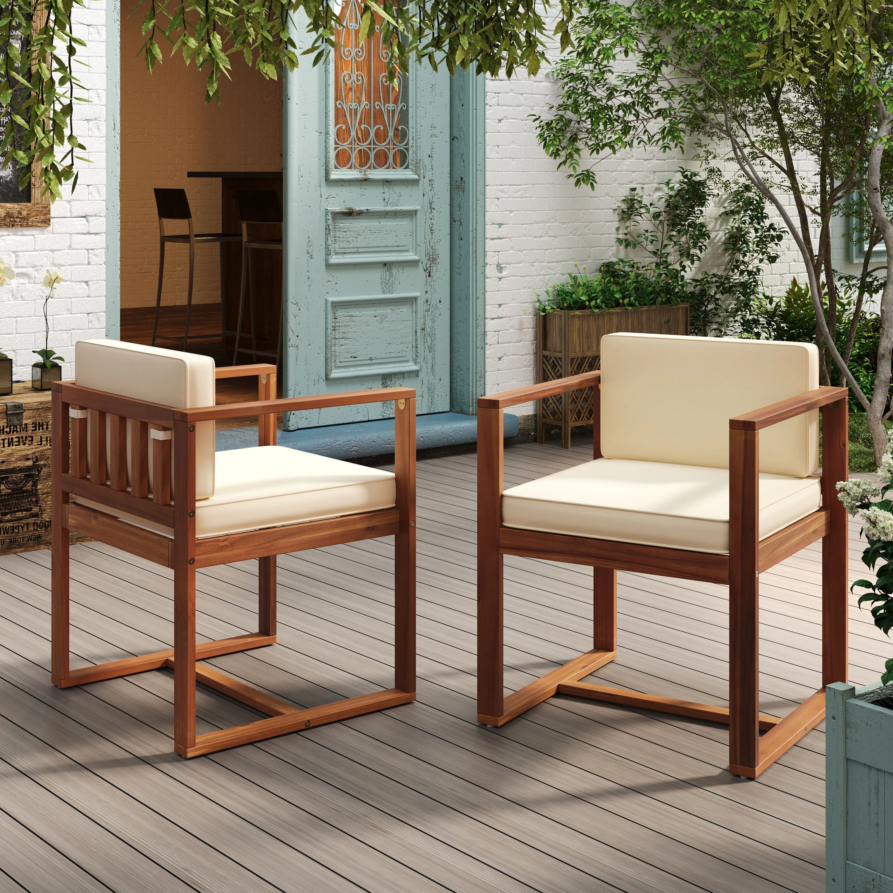 Patio Dining Chairs (Set of 2) - Image 2