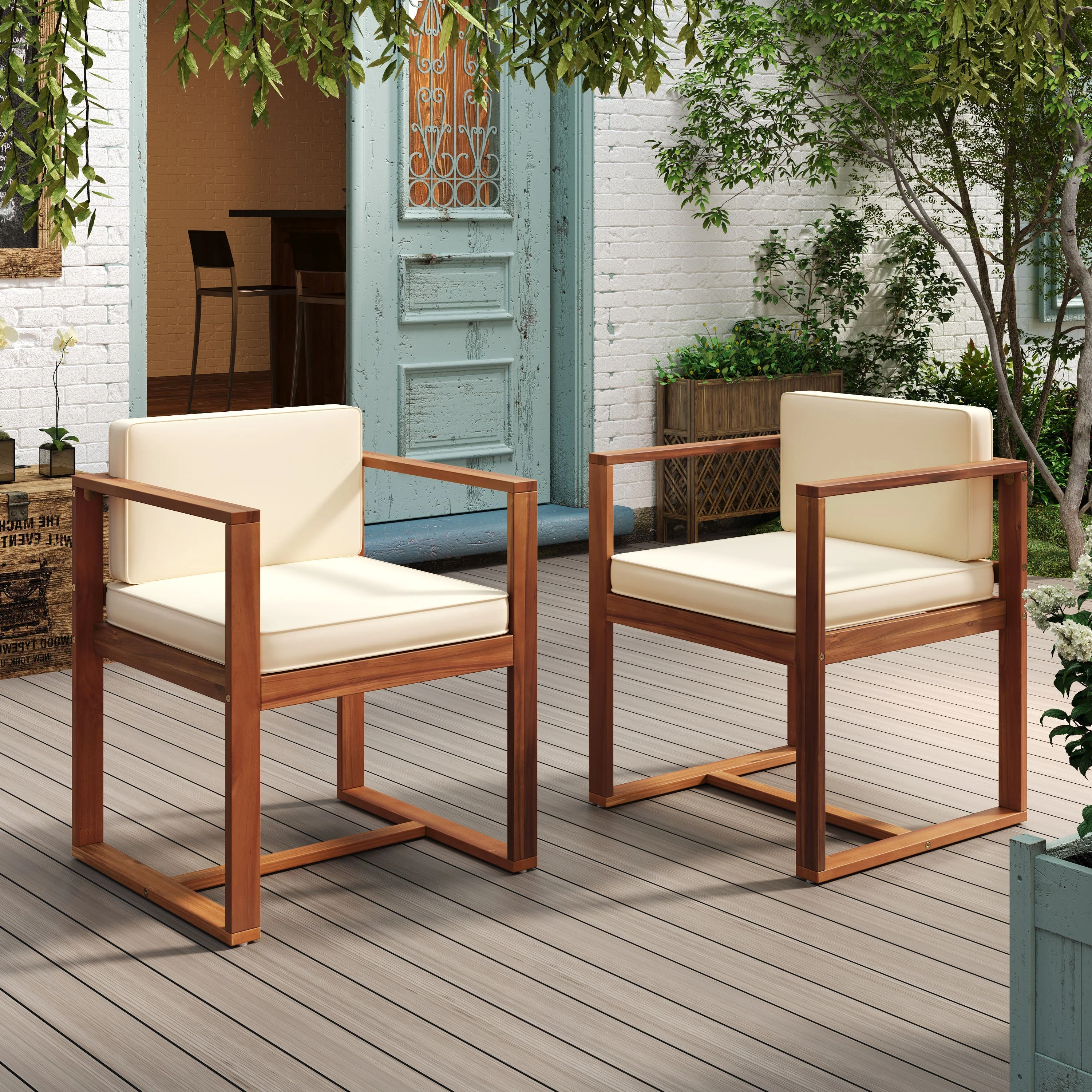Patio Dining Chairs (Set of 2) - Image 3