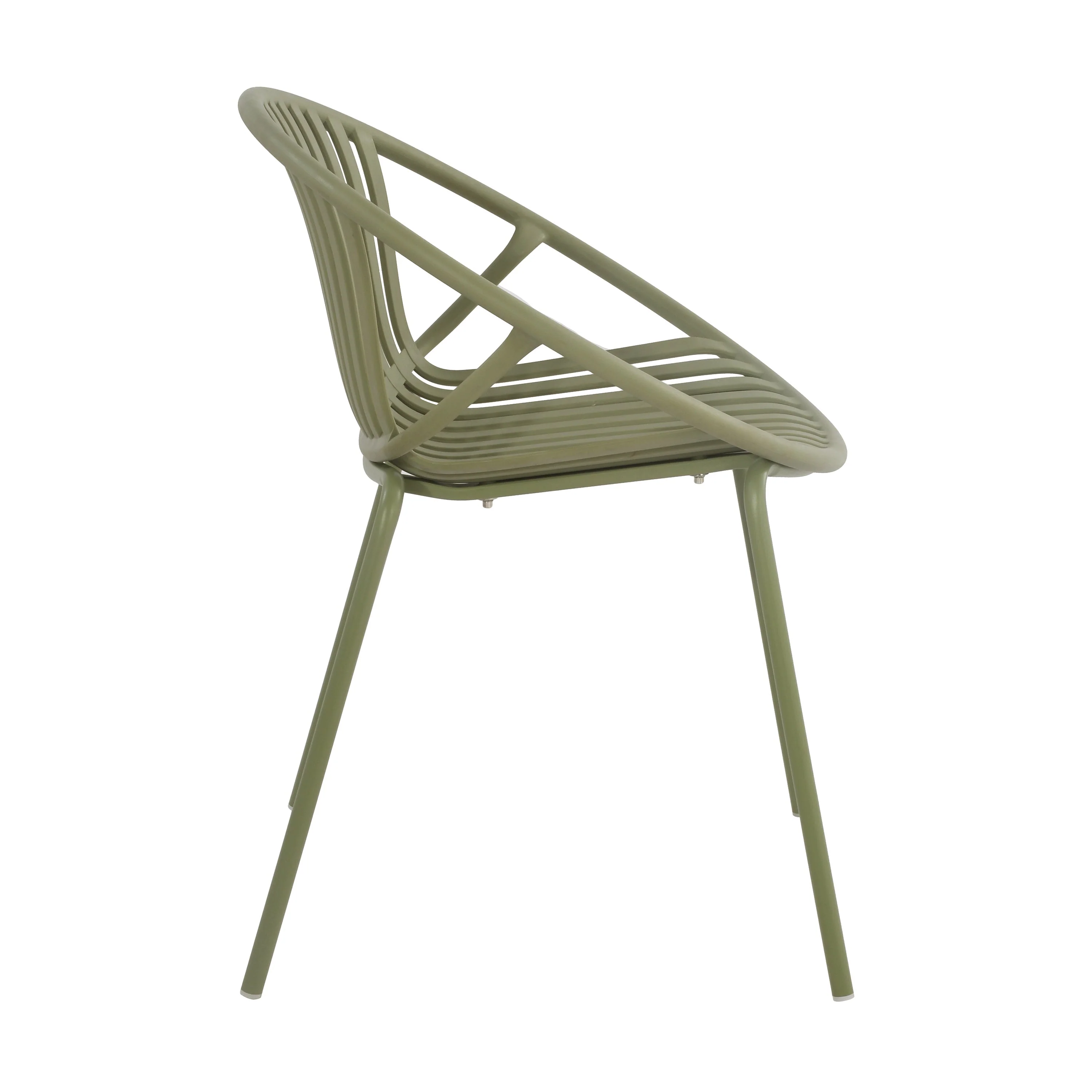 Patio Dining Chairs Stackable Chairs with Breathable Design (Set of 2) - Image 12