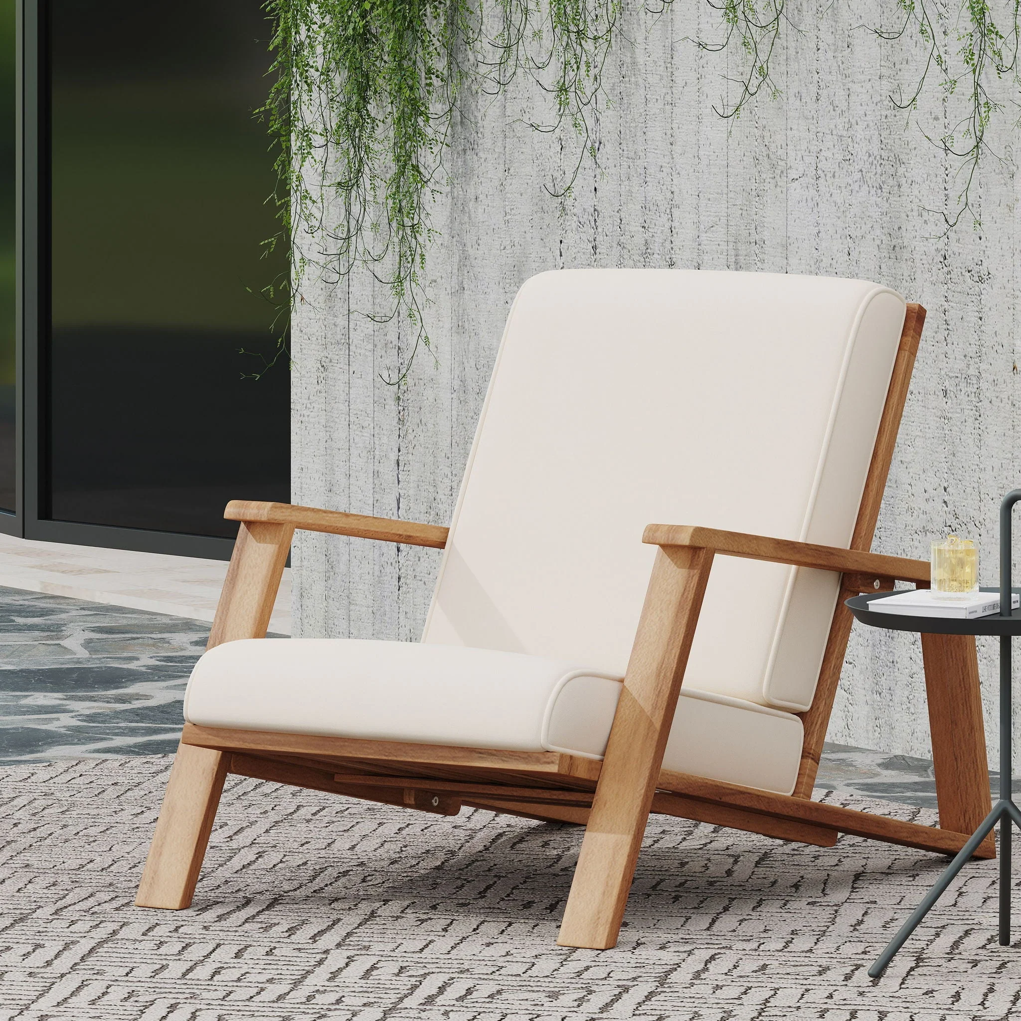 Patio Lounge Chair, Outdoor Club Chair - Image 4