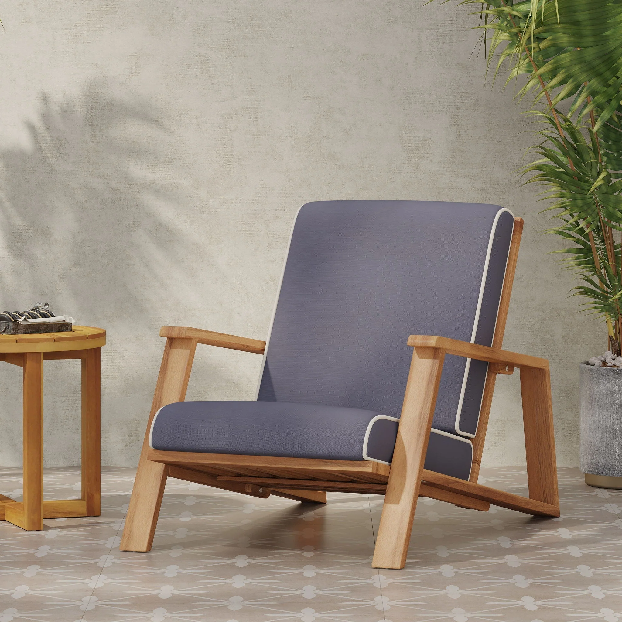 Patio Lounge Chair, Outdoor Club Chair - Image 7