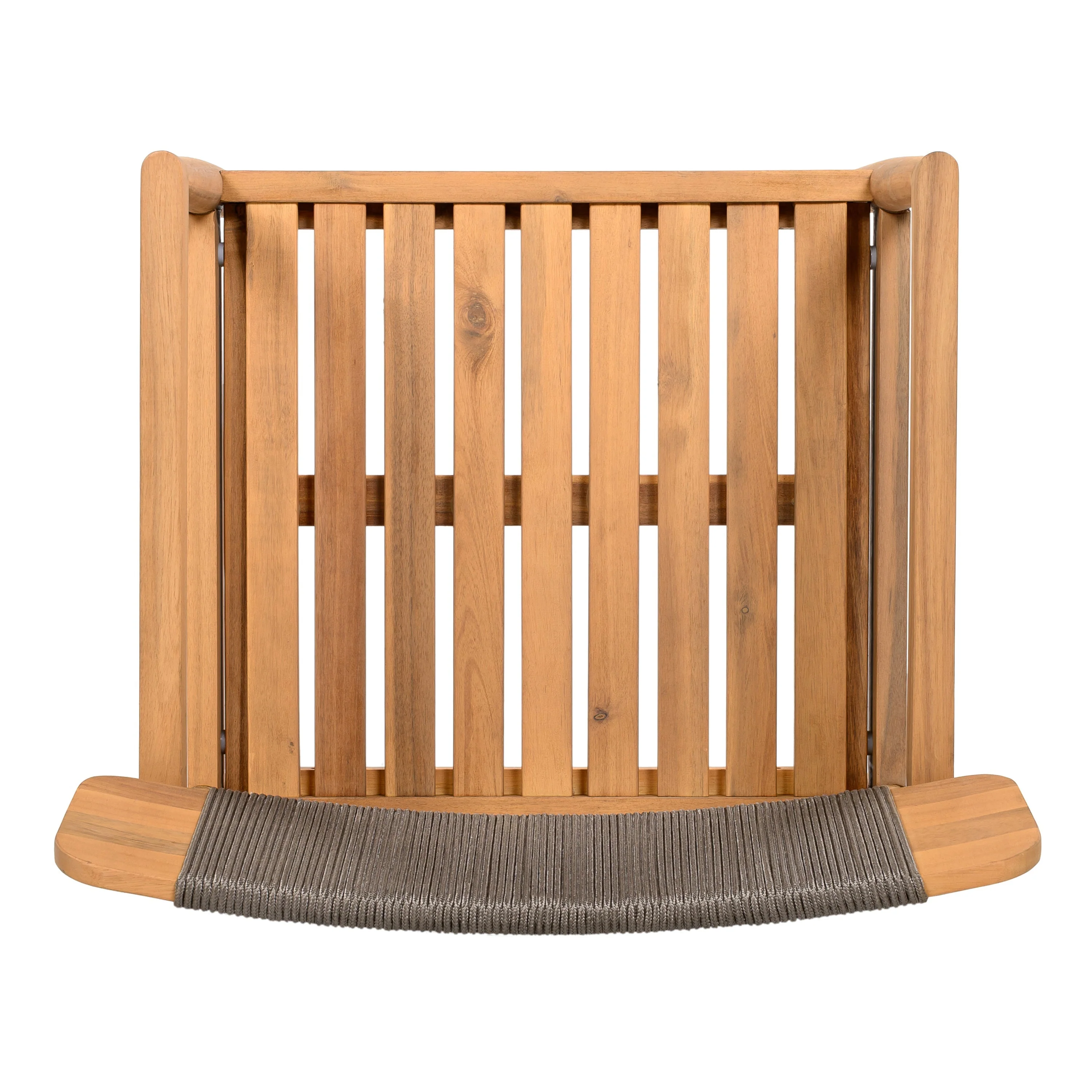 Patio Set Outdoor Acacia Wood Furniture Sets - Braided Dining Chairs & Dining Table - Image 19