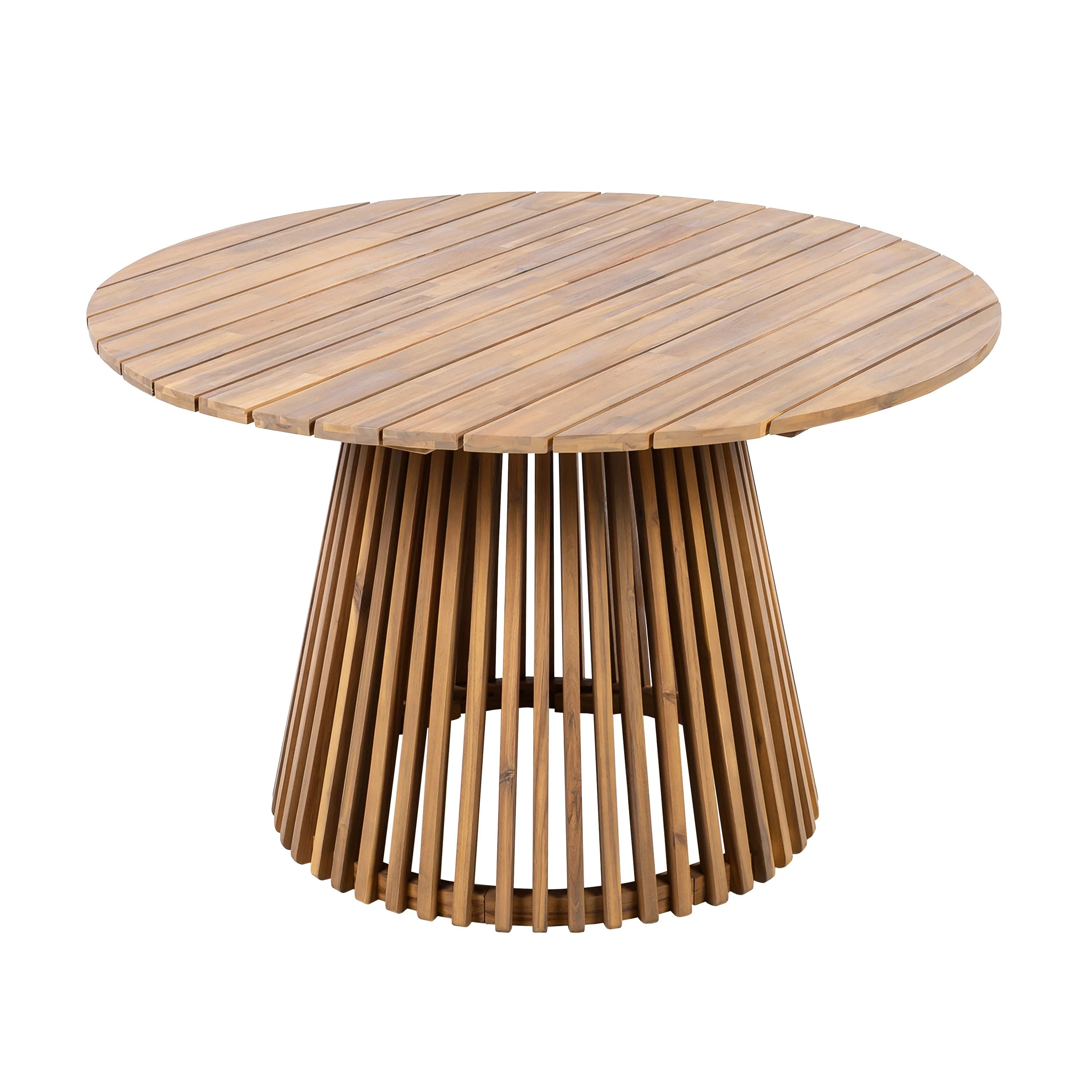 Patio Set Outdoor Acacia Wood Furniture Sets - Braided Dining Chairs & Dining Table - Image 8