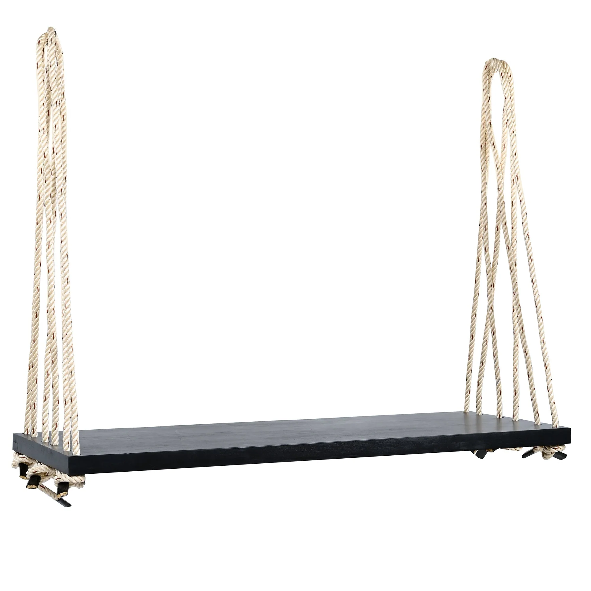Patio Wooden Swing Chair Hanging Porch Swing Bench - Image 11