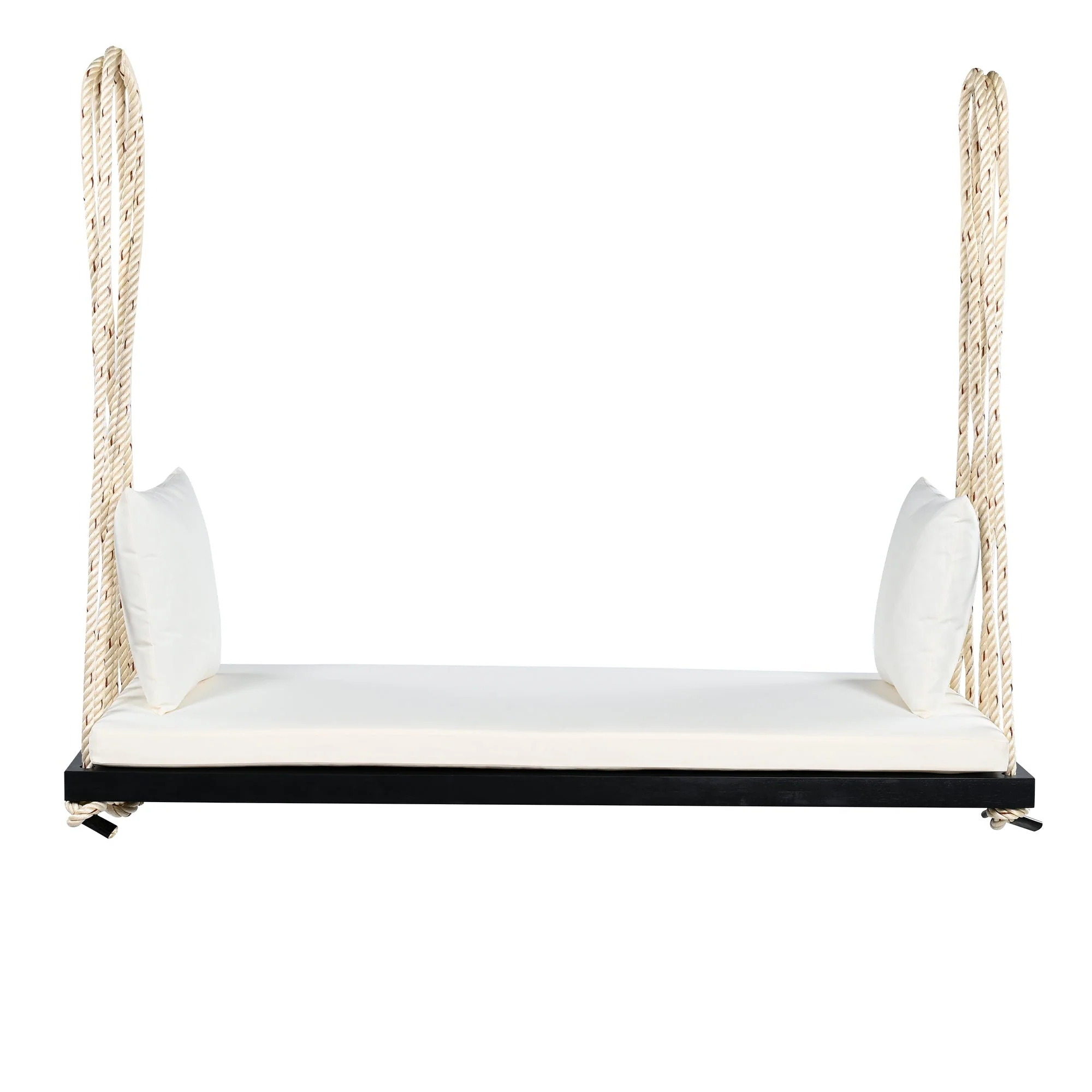 Patio Wooden Swing Chair Hanging Porch Swing Bench - Image 9