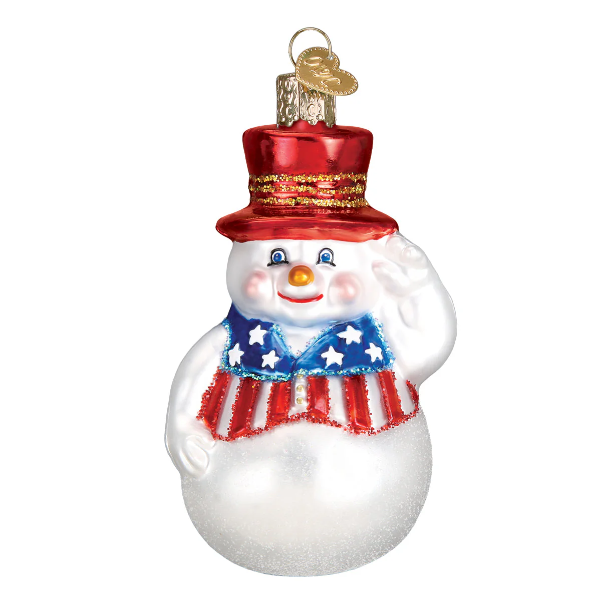 Patriotic Snowman Ornament - Image 3