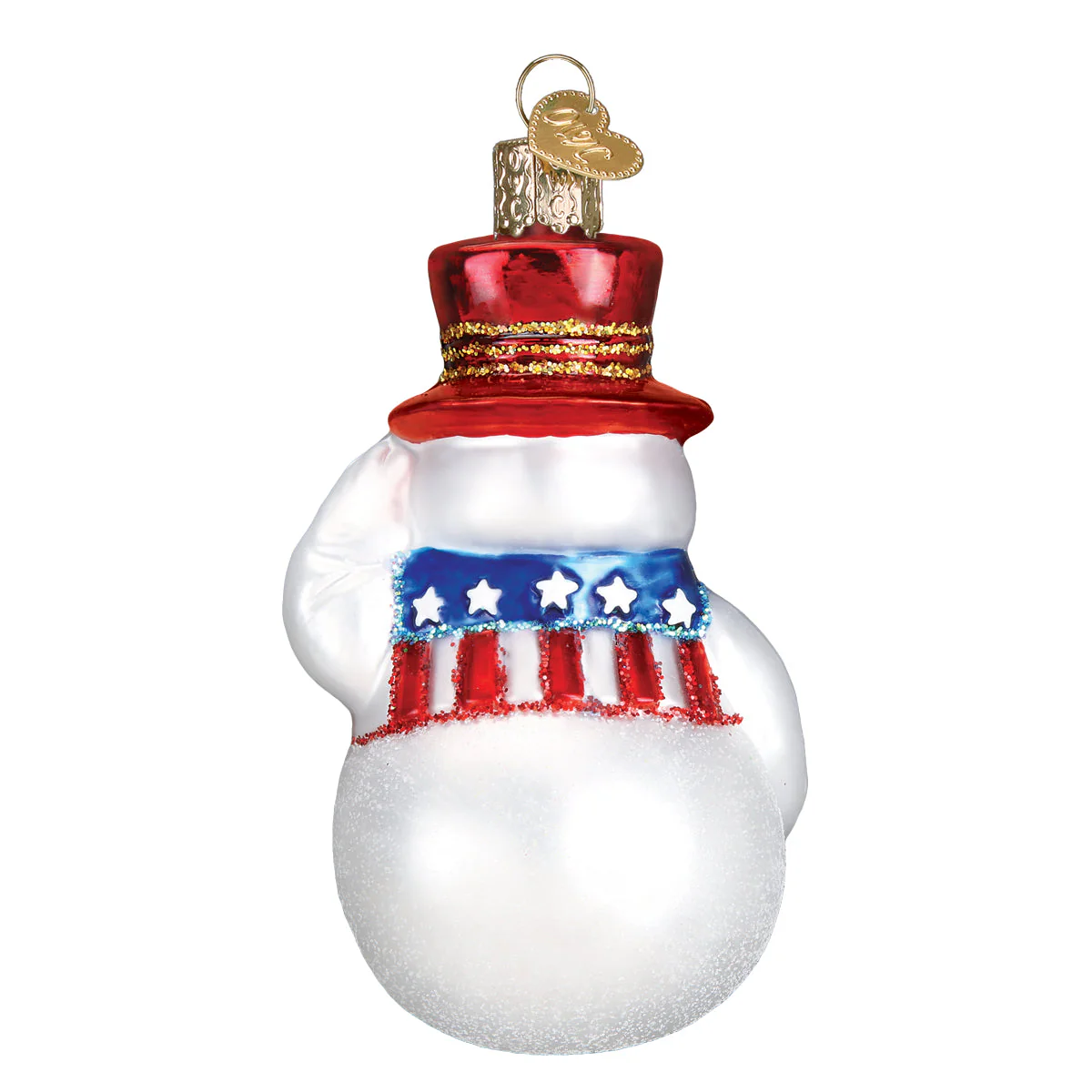 Patriotic Snowman Ornament - Image 4