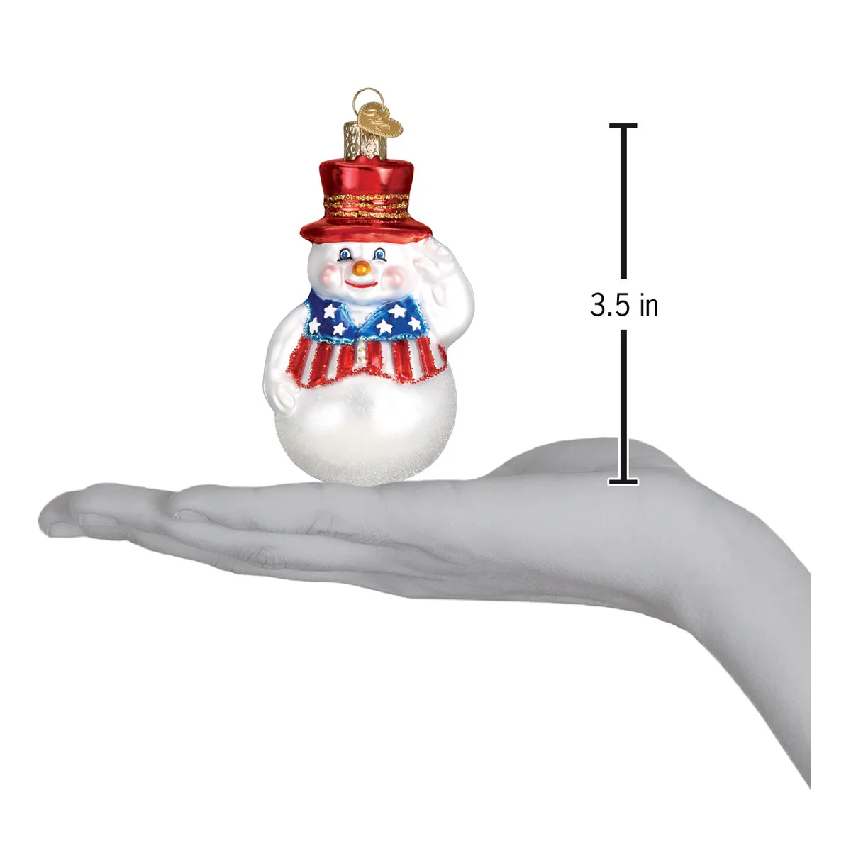 Patriotic Snowman Ornament - Image 6