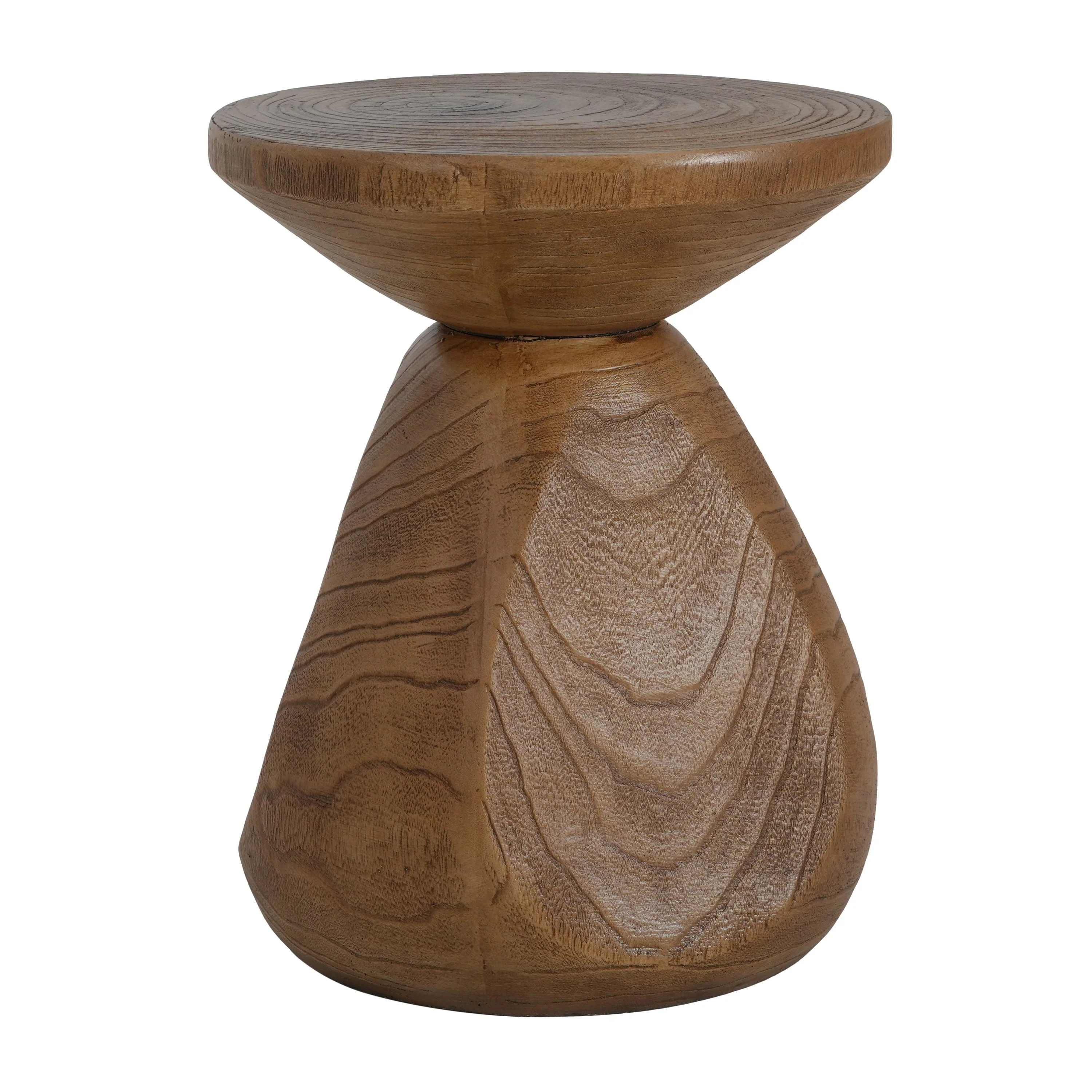 Patti Outdoor Patio MGO Wood Side Table - Image 12