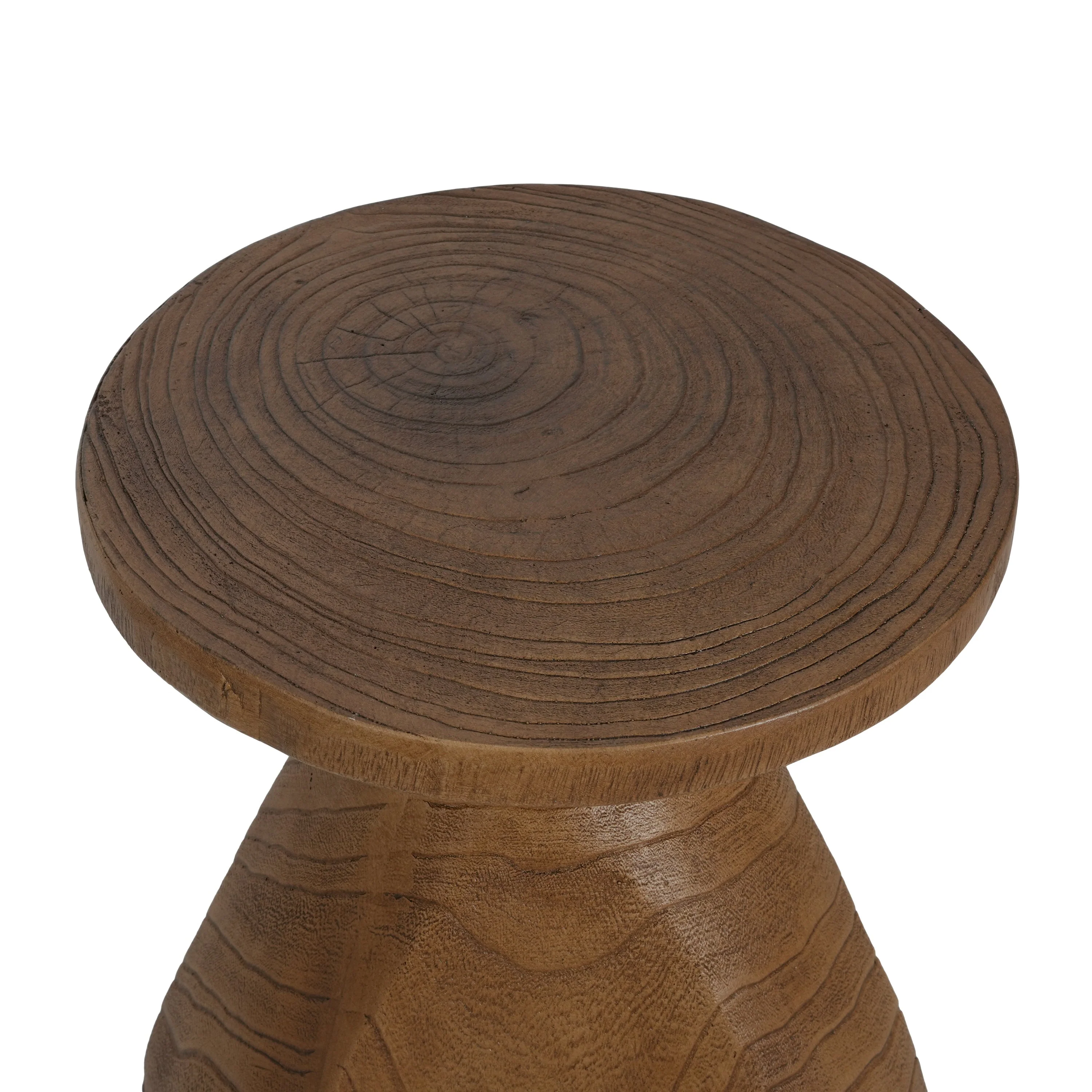 Patti Outdoor Patio MGO Wood Side Table - Image 5