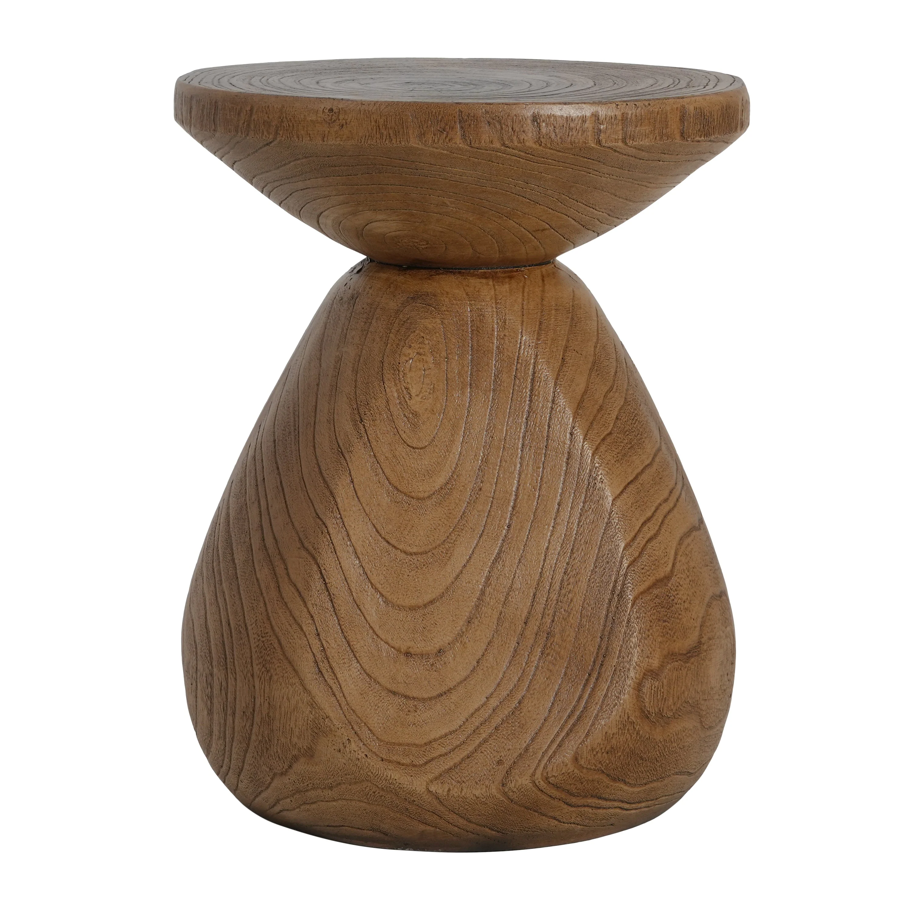 Patti Outdoor Patio MGO Wood Side Table - Image 9