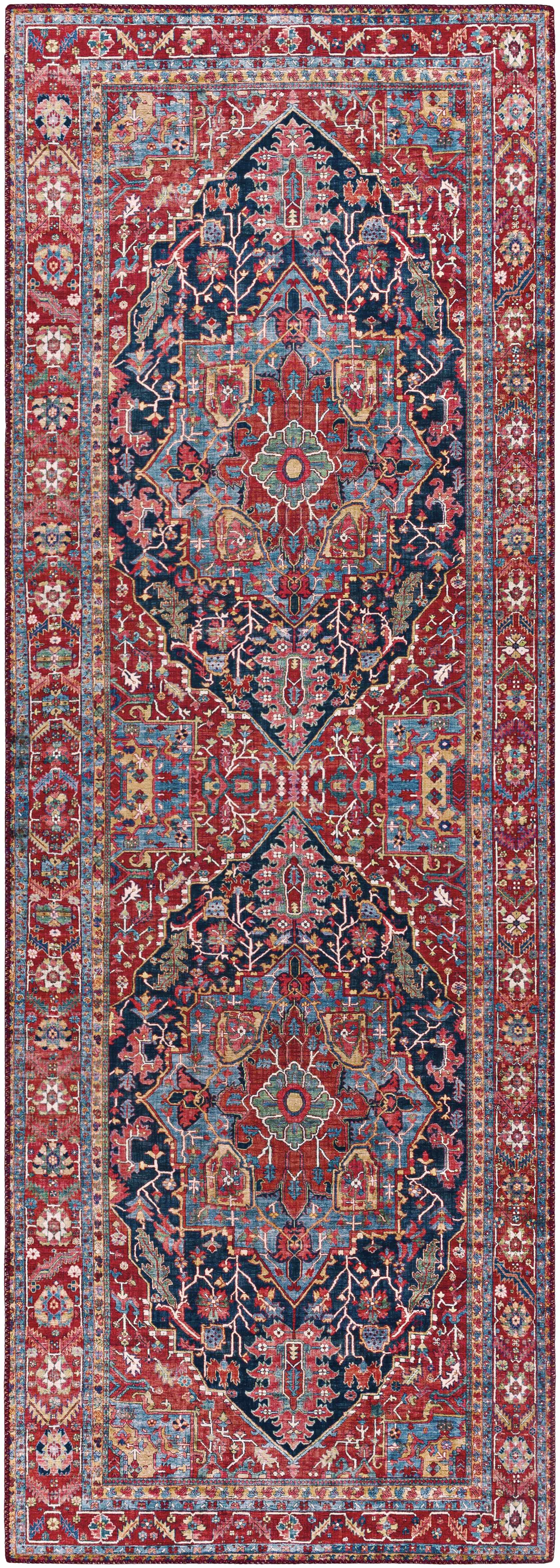 Pauline Red Medallion Performance Rug - Image 4