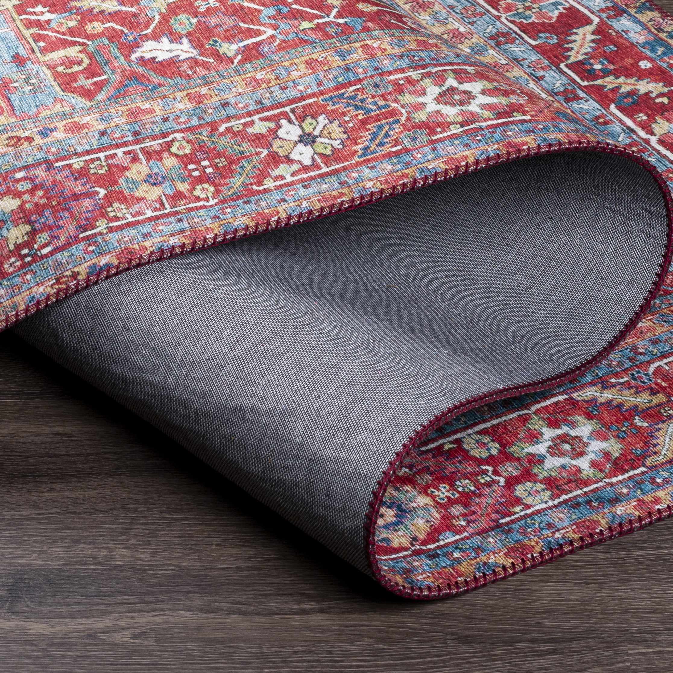 Pauline Red Medallion Performance Rug - Image 8
