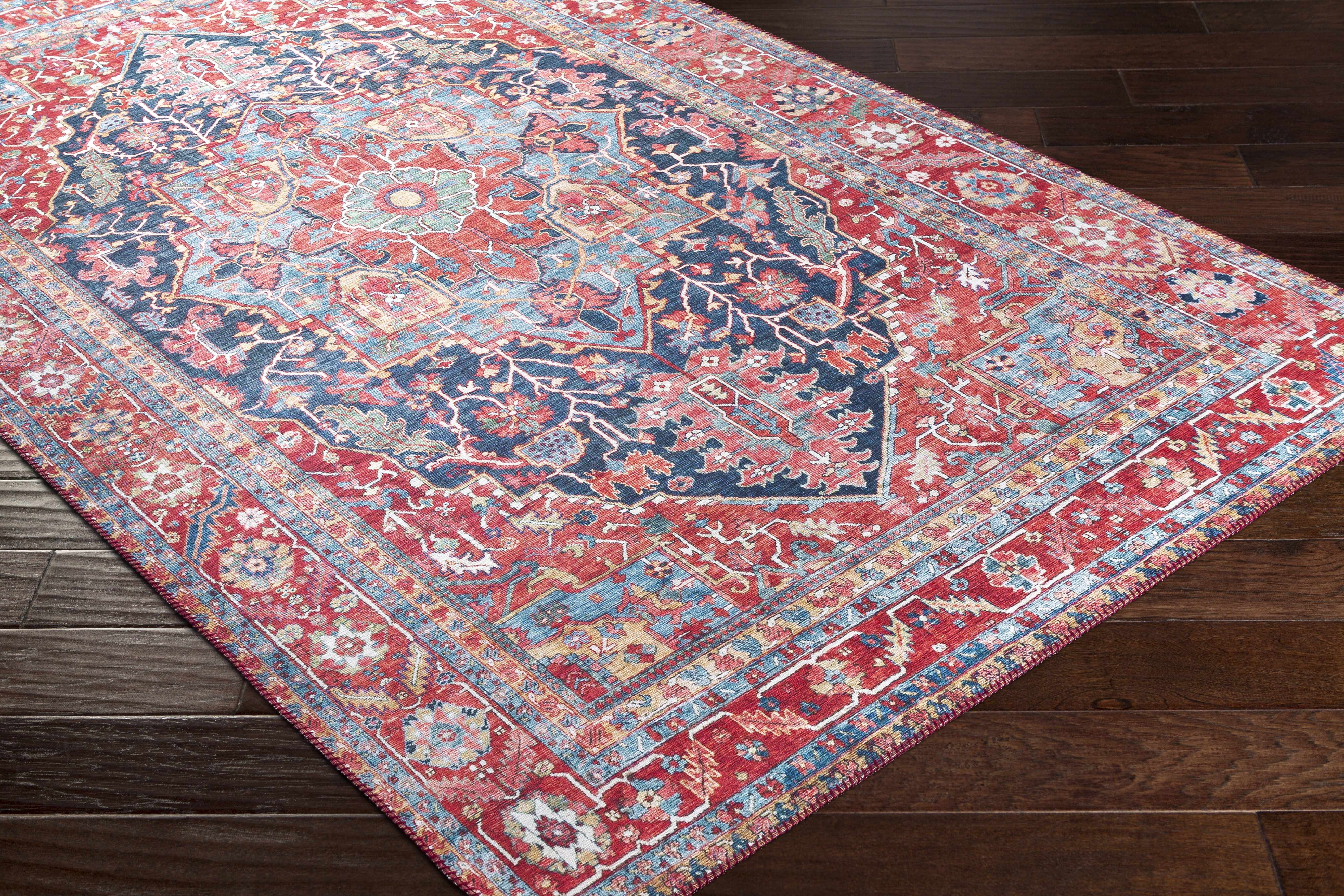 Pauline Red Medallion Performance Rug - Image 9