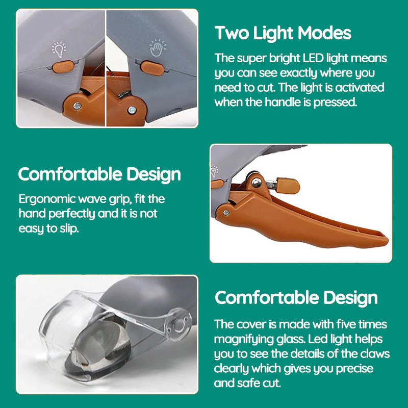 PawGuard Pro Dog Nail Clippers with Safety Sensor Stainless Steel - Image 14