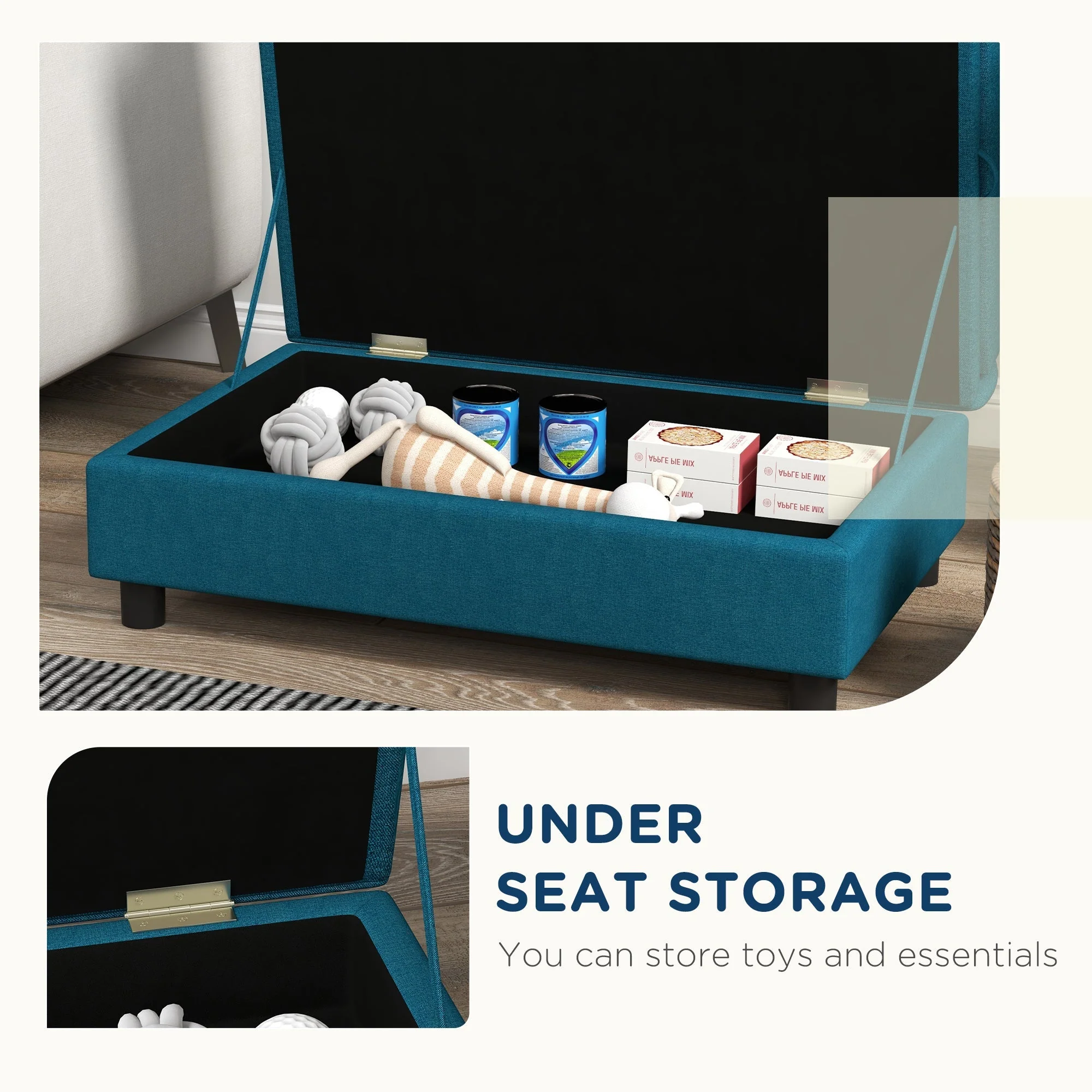 PawHut Elevated Pet Sofa Bed for Small and Medium Dogs - Image 5