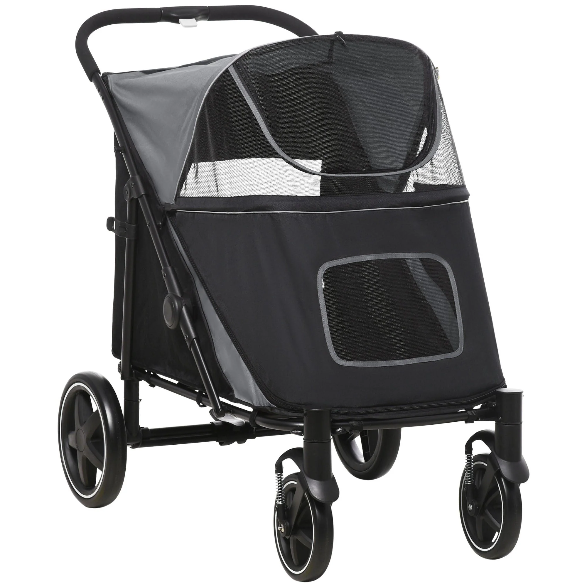 PawHut Foldable Doggy Stroller for Medium Large Dogs and Cats - Image 2