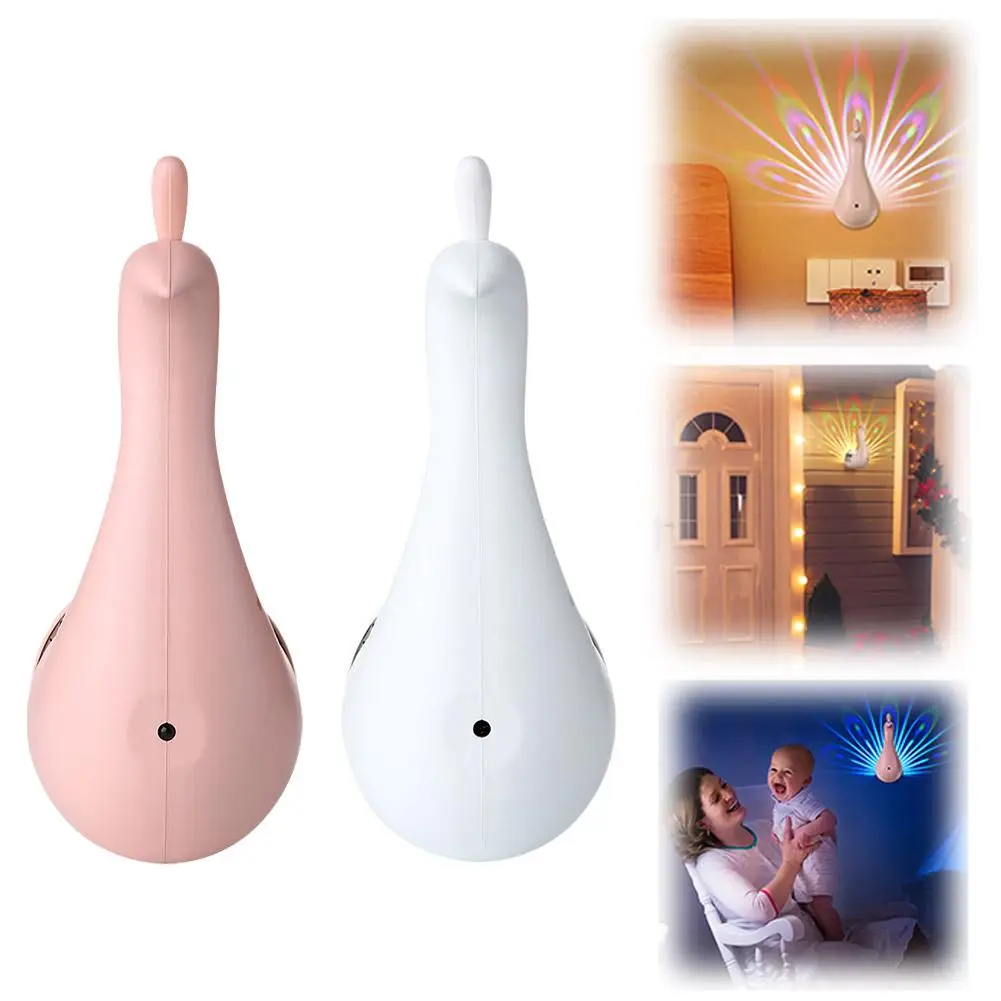Peacock LED Projector Night Light Remote Colorful Wall Lamp Bedside Atmosphere - Image 6